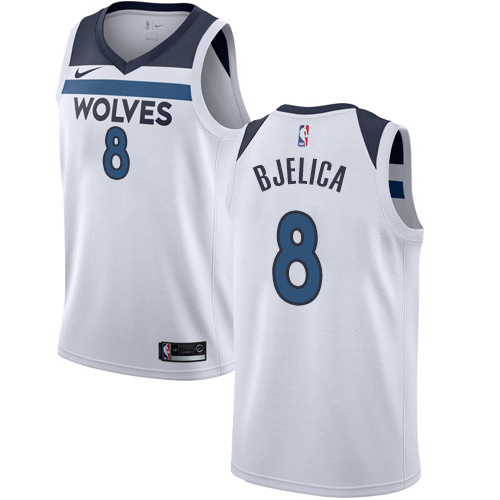 NBA Men Minnesota Timberwolves White #8 BJELICA Jersey High Quality Name and Number Print - leoleo123123