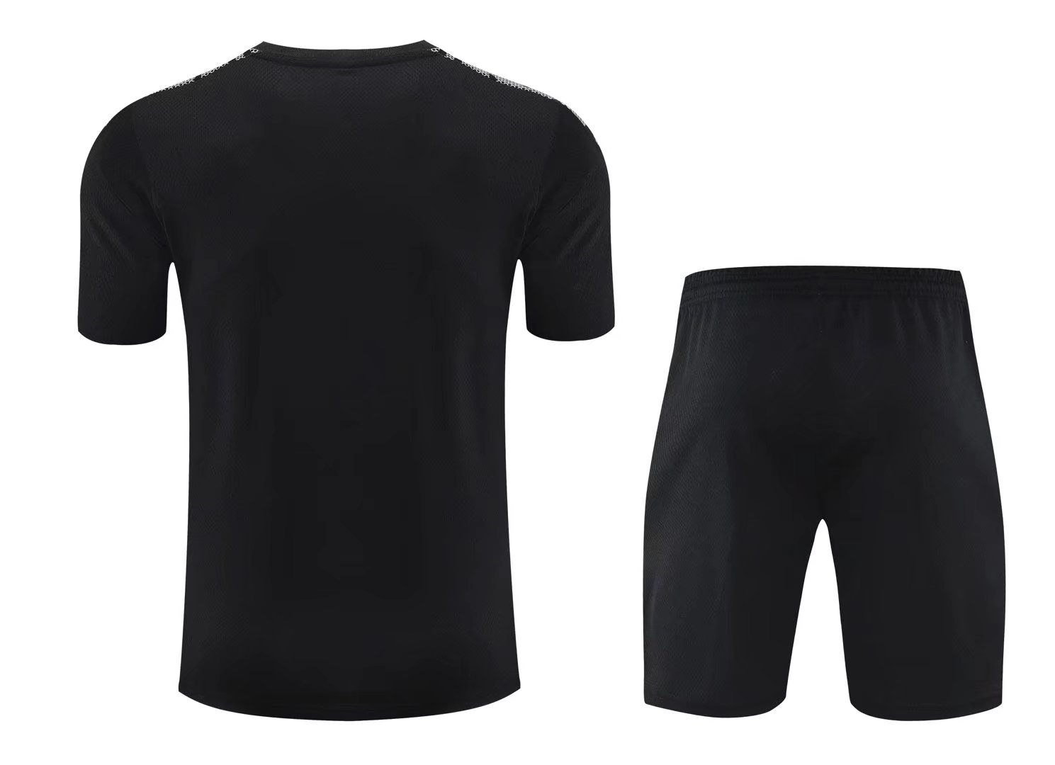 21/22 Manchester United Black Training Set--Short sleeve and Short Pant Training Tracksuit - leoleo123123