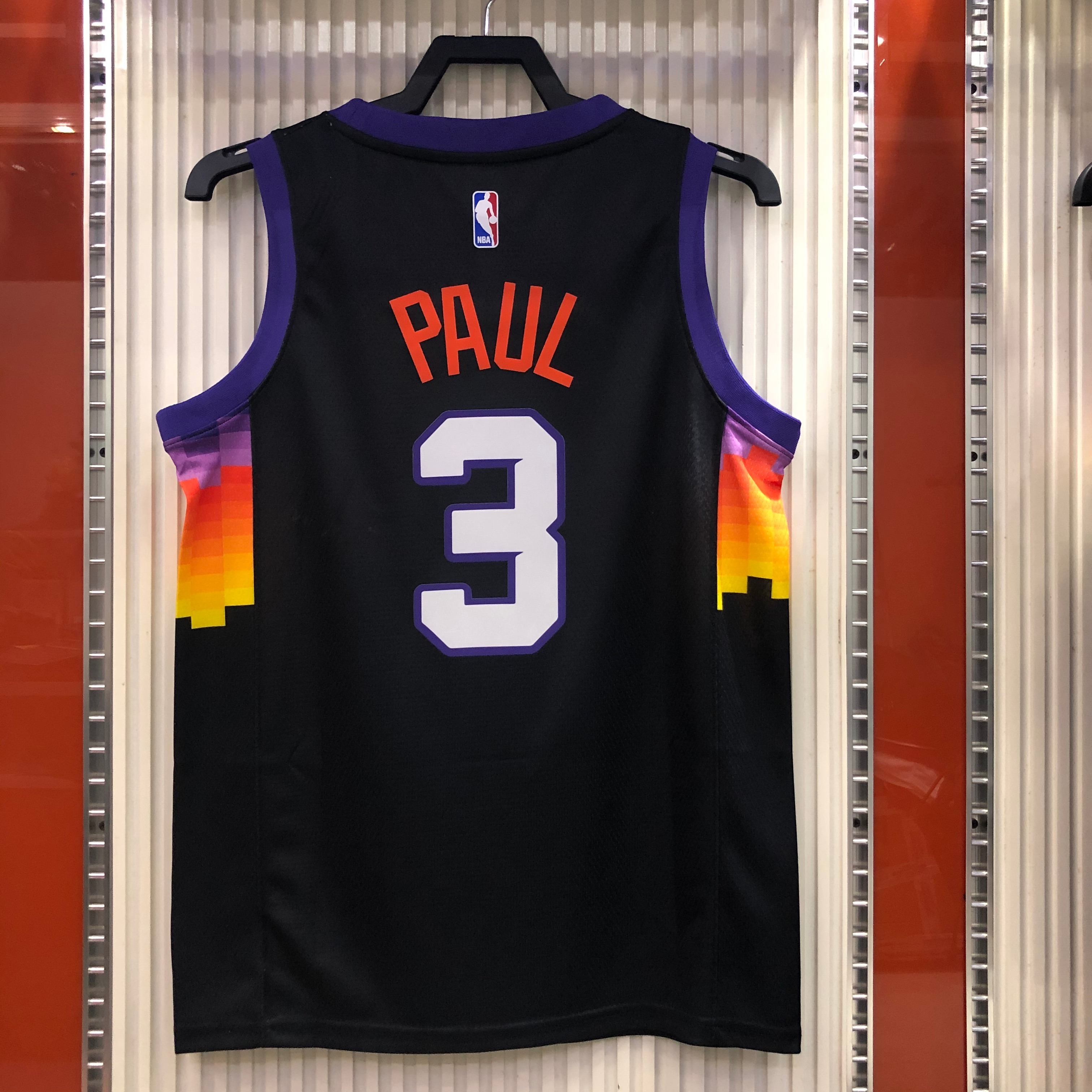 NBA Season 20-21 Men Phoenix Suns Black #3 PAUL Jersey High Quality Name and Number Print - leoleo123123