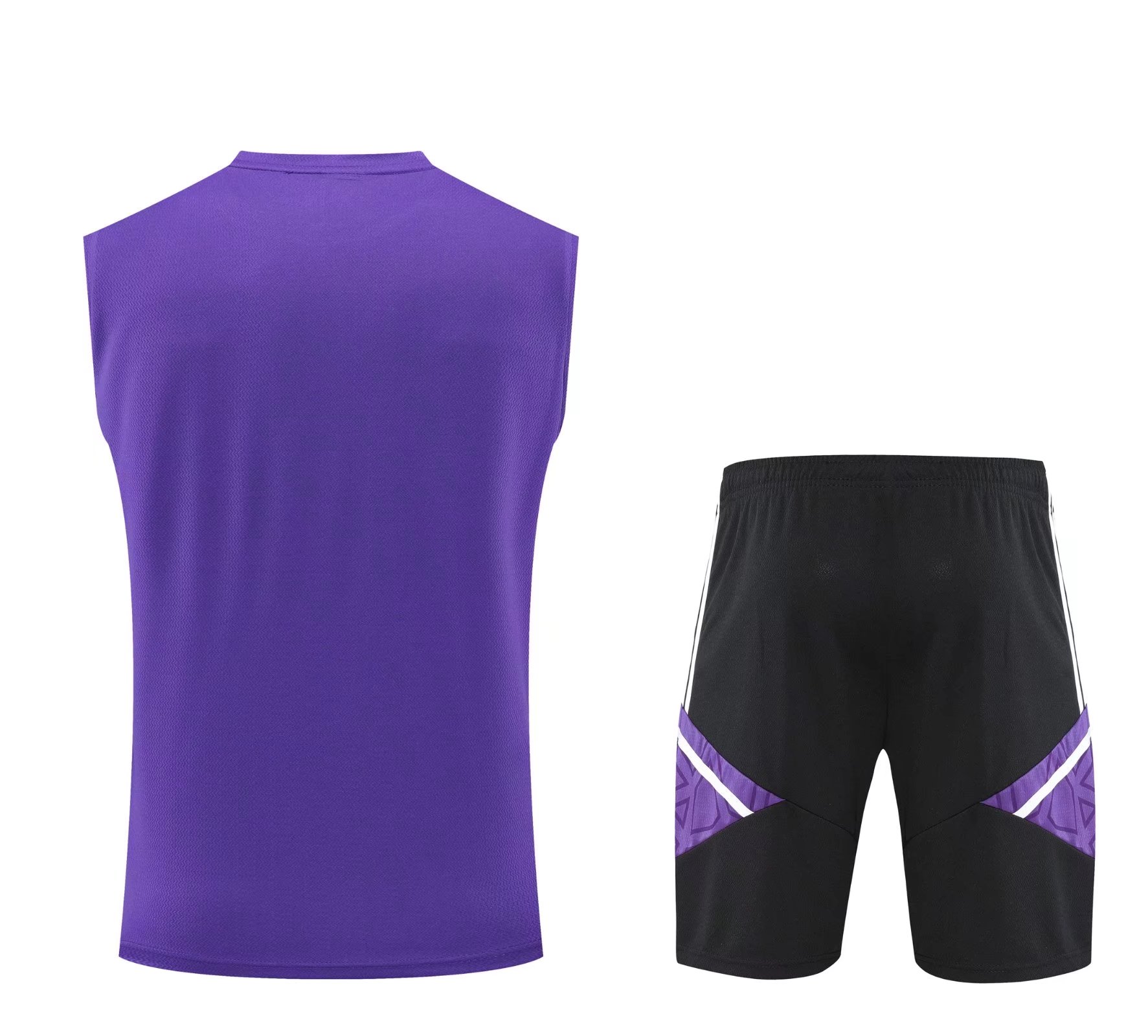 22/23 Real Madrid Purple Vest Training Set--Vest and Short Pant Training Tracksuit - leoleo123123