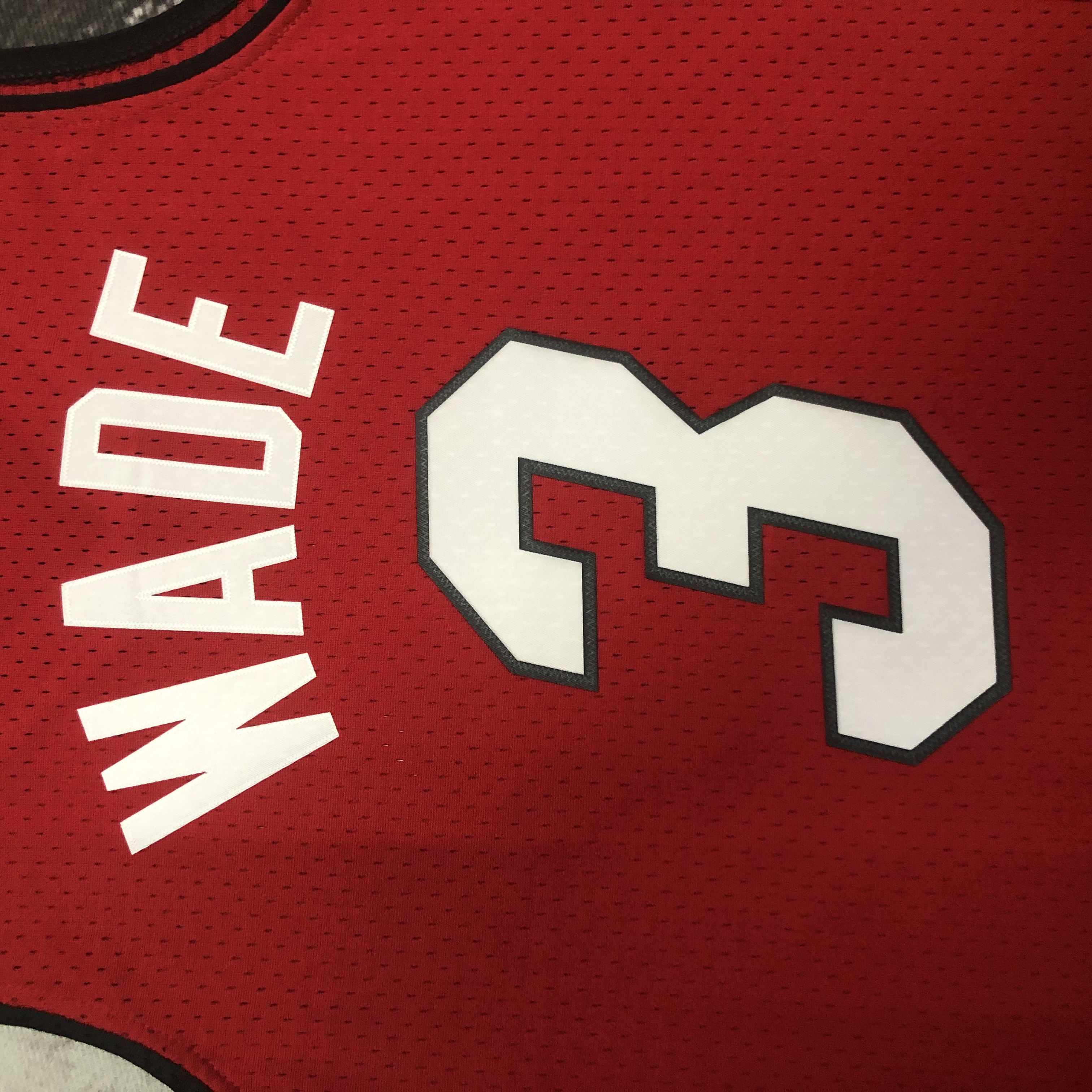 NBA Men Season 05-06 Miami Heat Red #3 WADE Jersey High Quality Name and Number Print - leoleo123123