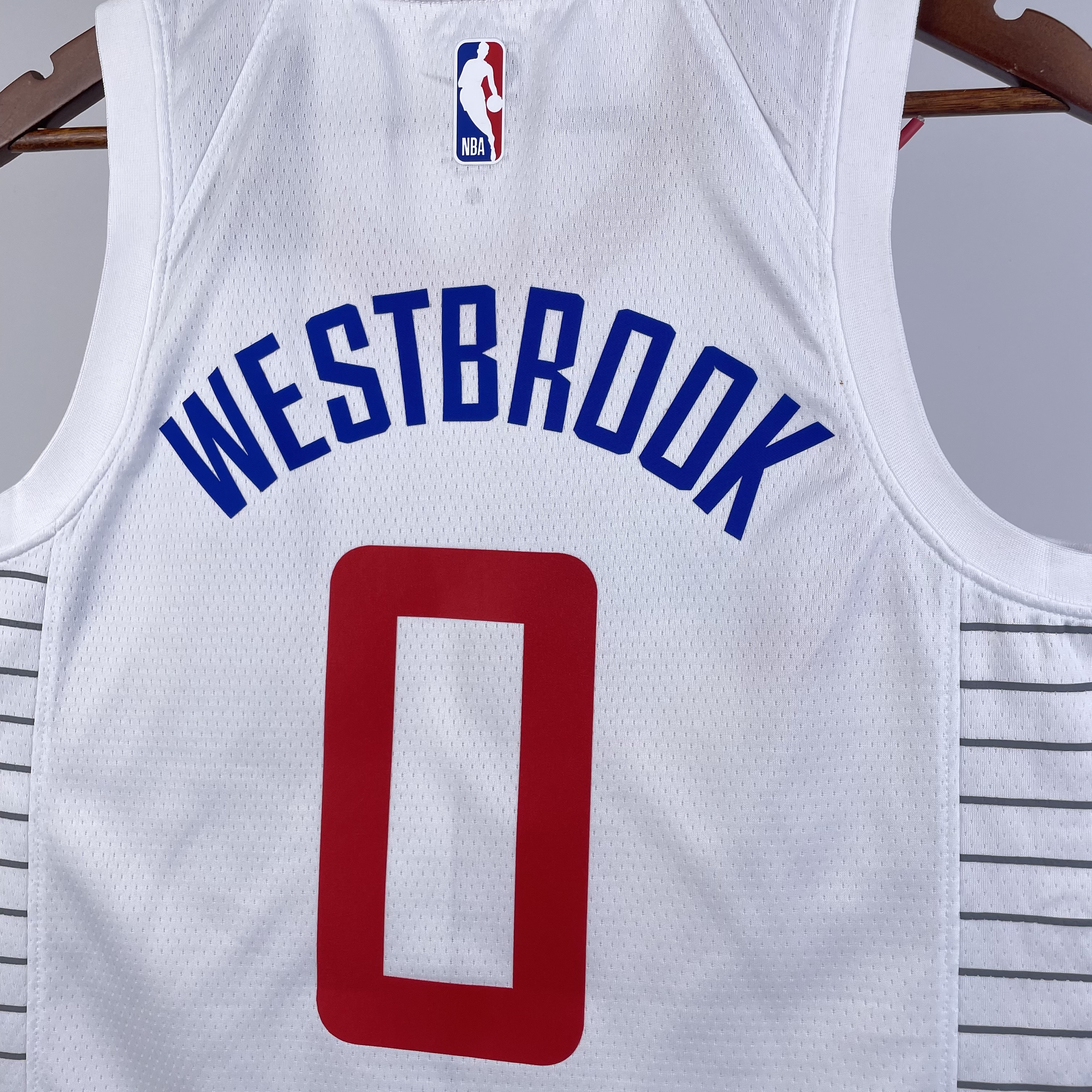 NBA Season 2023 Men Los Angeles Clippers White #0 WESTBROOK Jersey High Quality Name and Number Print - leoleo123123