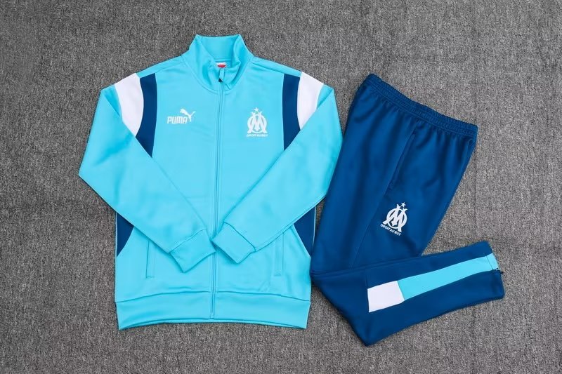 23/24 Marseille Blue Jacket Tracksuit Thai Quality - leoleo123123