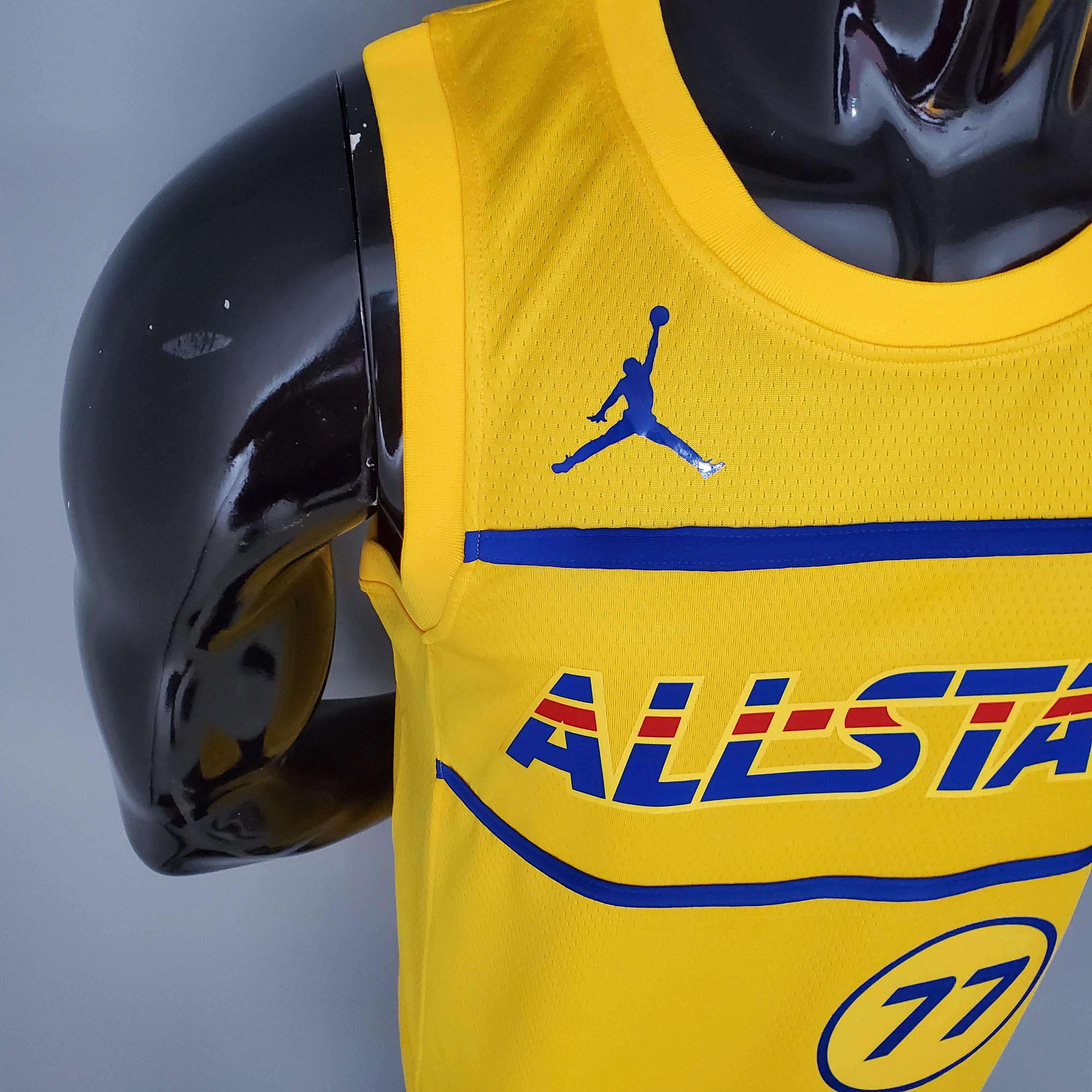 NBA Men 2021 All Star Jerseys Yellow #77 DONCIC Jersey High Quality Name and Number Print - leoleo123123