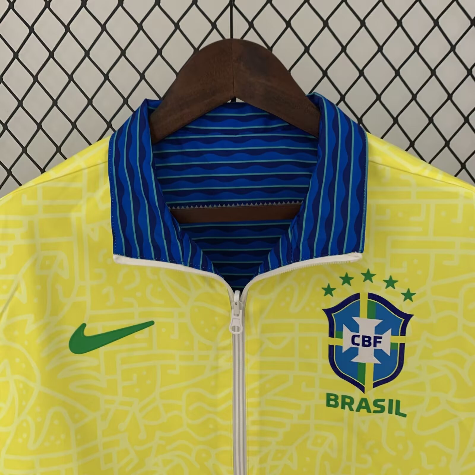23/24 Brazil Windbreaker Jacket two-sided Jacket Thai Quality - leoleo123123