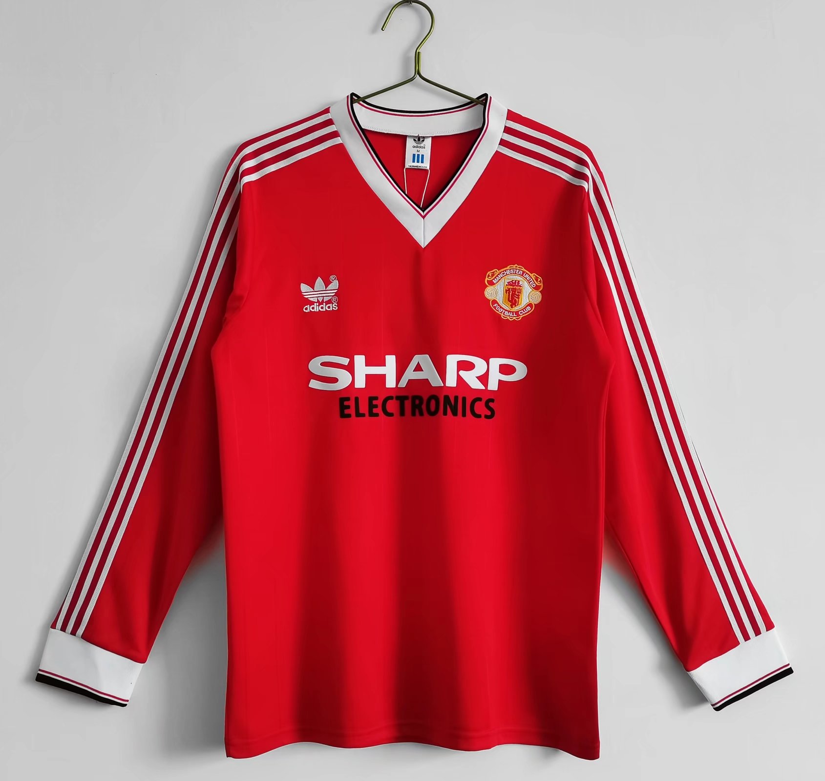 1983 Man United Home Long Sleeve Retro Jersey - leoleo123123