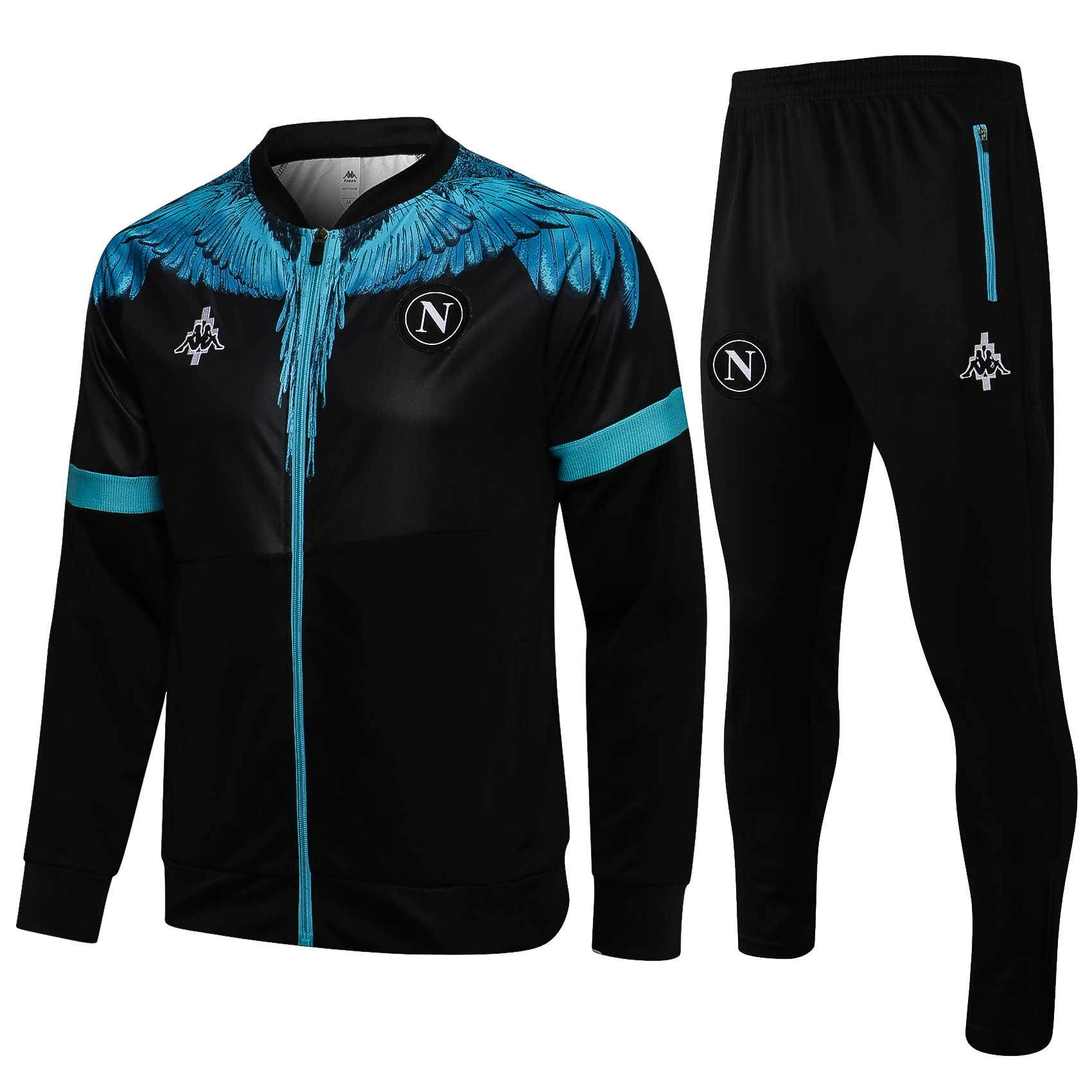 21-22 Napoli Black Jacket Tracksuit Thai Quality - leoleo123123
