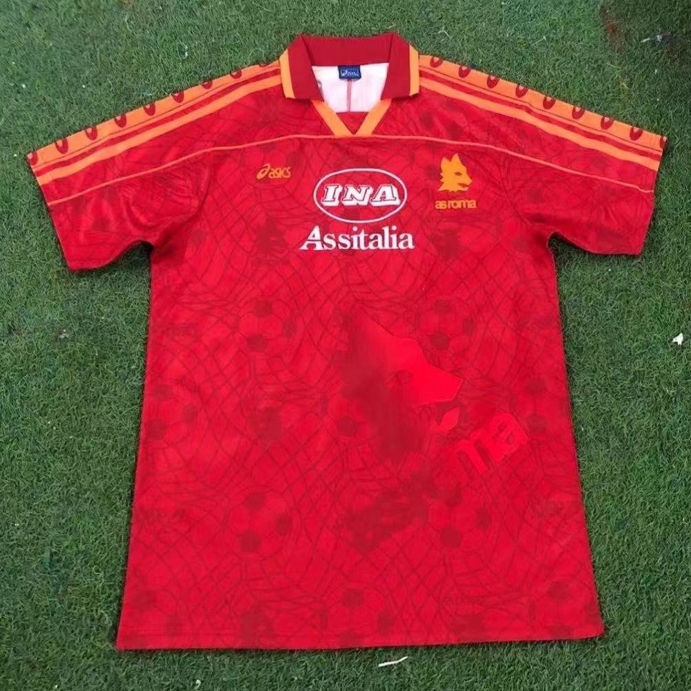 95/96 Roma Home Retro Jersey - leoleo123123