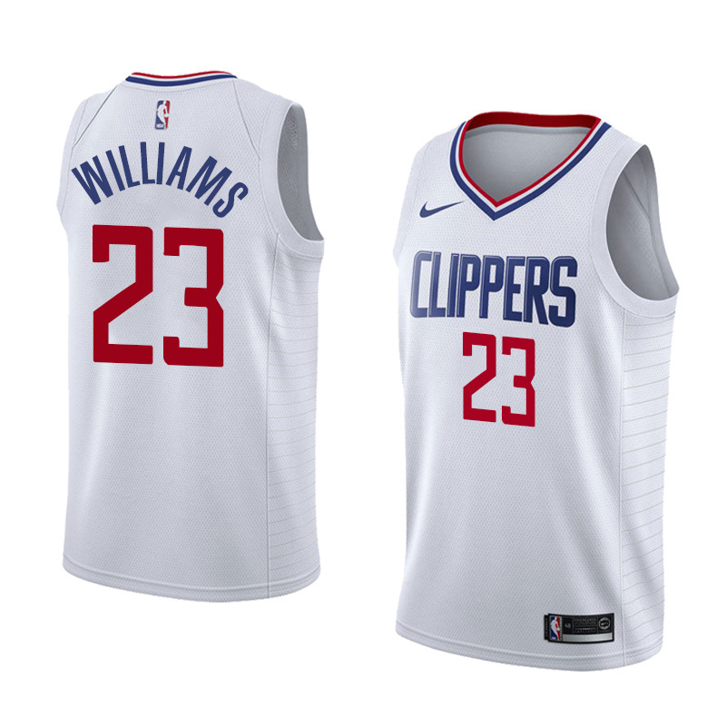NBA Men Los Angeles Clippers White #23 WILLIAMS Jersey High Quality Name and Number Print - leoleo123123