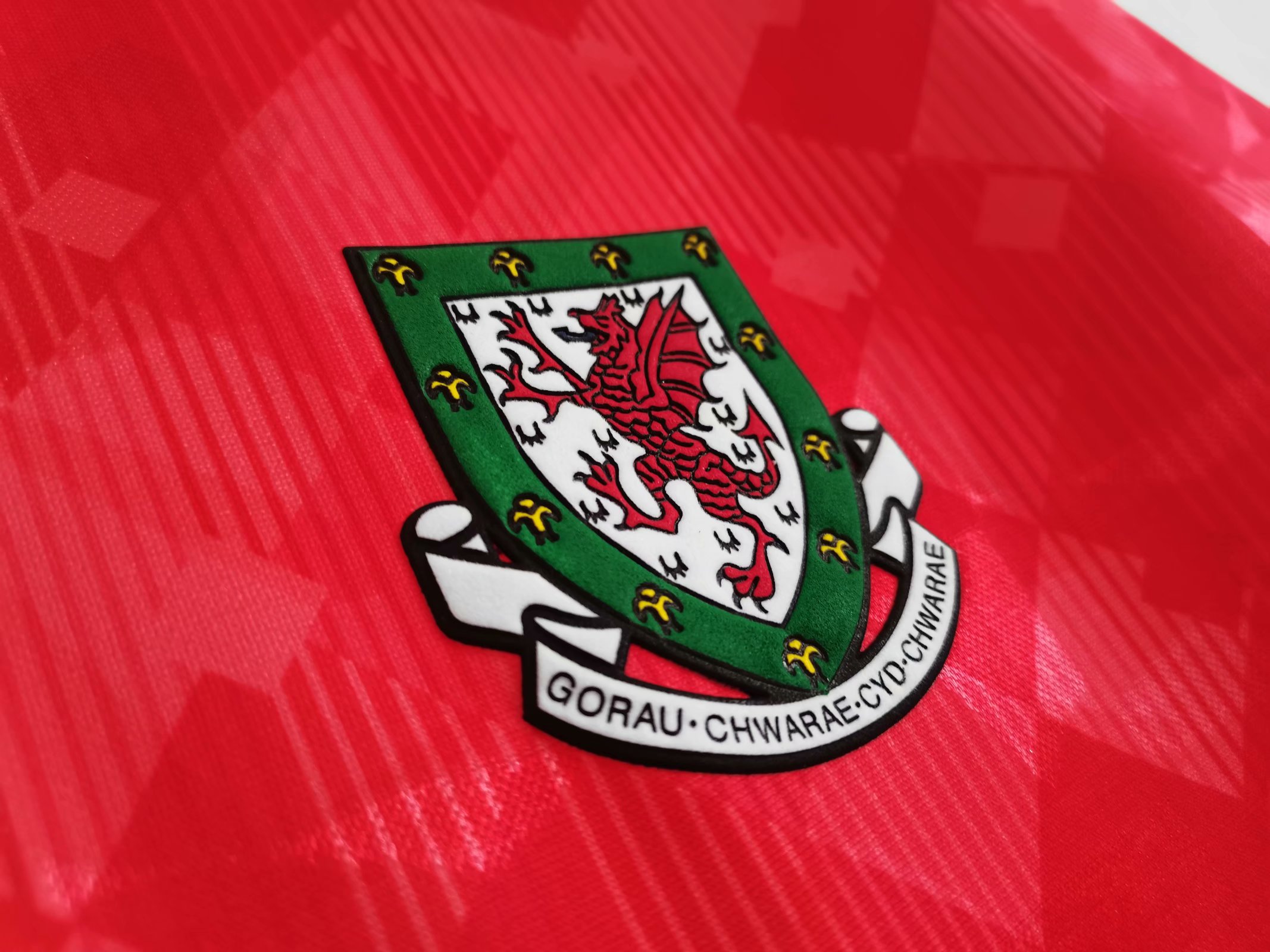 90/92 Welsh Home Retro Jersey Fans Version - leoleo123123