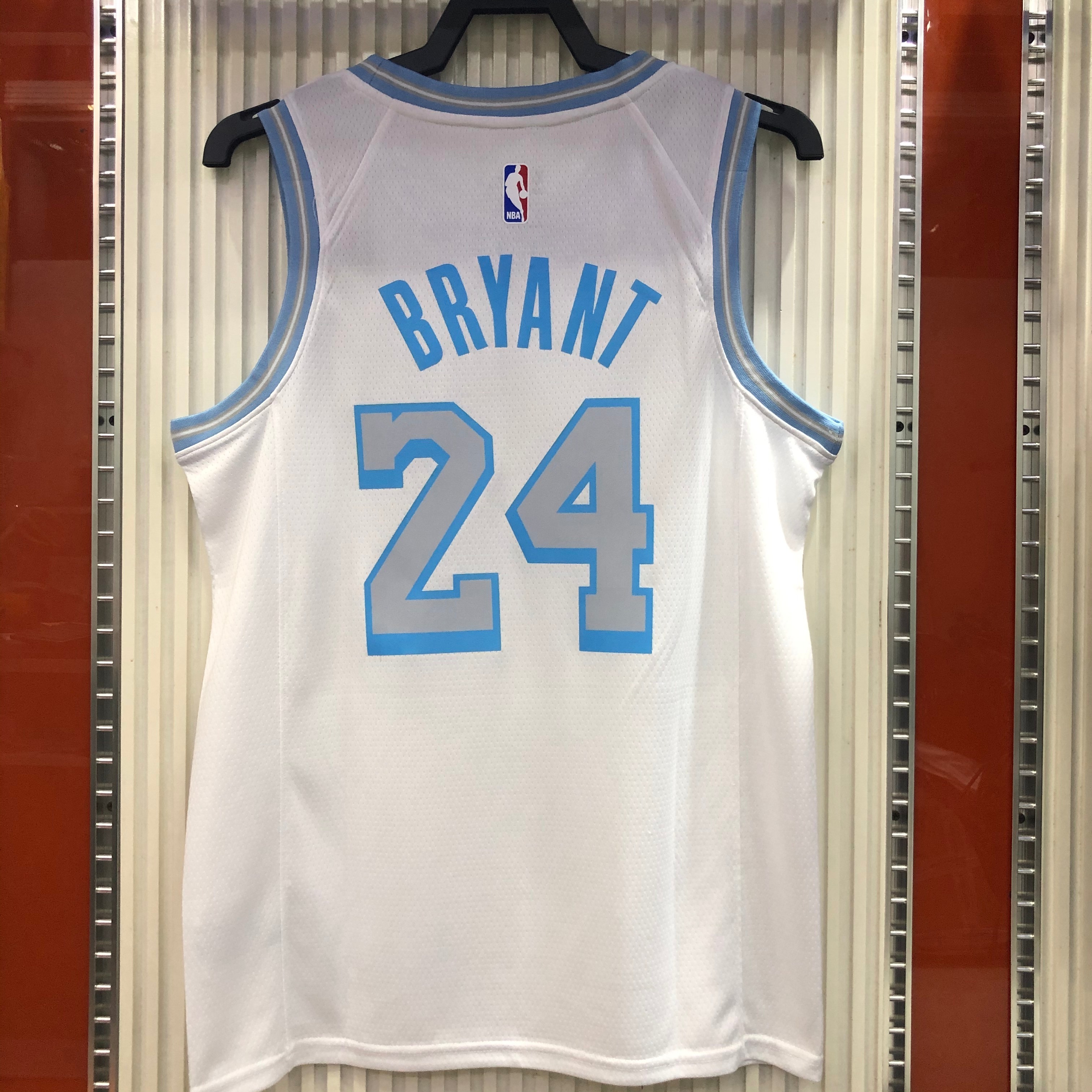 NBA Men Season 2021 Los Angeles Lakers White Round Neck #24 BRYANT Jersey High Quality Name and Number Print - leoleo123123