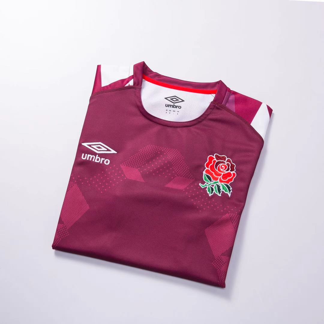 Rugby 2020-2021 England Purple-red Rugby Training Jersey High Quality - leoleo123123