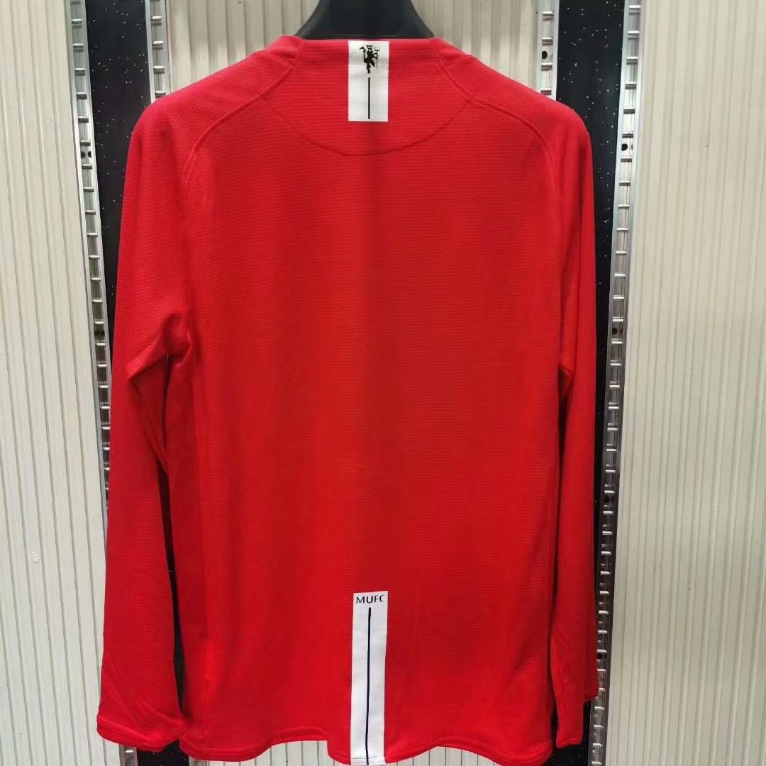 07-08 Man United Home Long Sleeve Retro Jersey - leoleo123123
