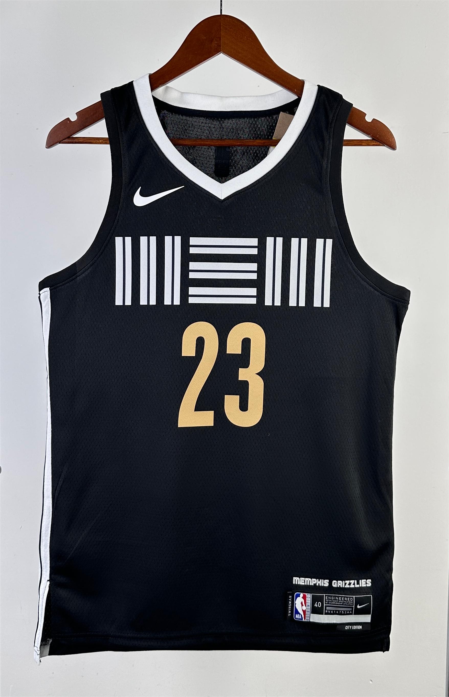 NBA Season 2024 Memphis Grizzlies Black City Eidtion #23 ROSE Jersey High Quality Name and Number Print - leoleo123123