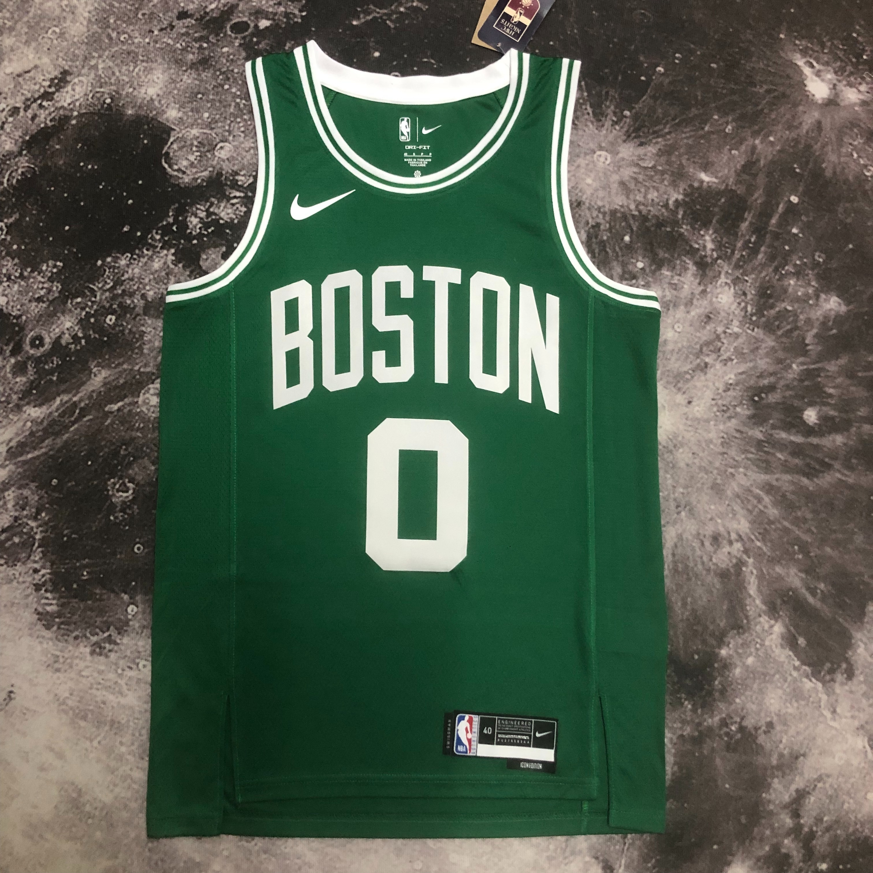 NBA Men Season 2023 Boston Celtics Green #0 TATUM Jersey High Quality Name and Number Print - leoleo123123