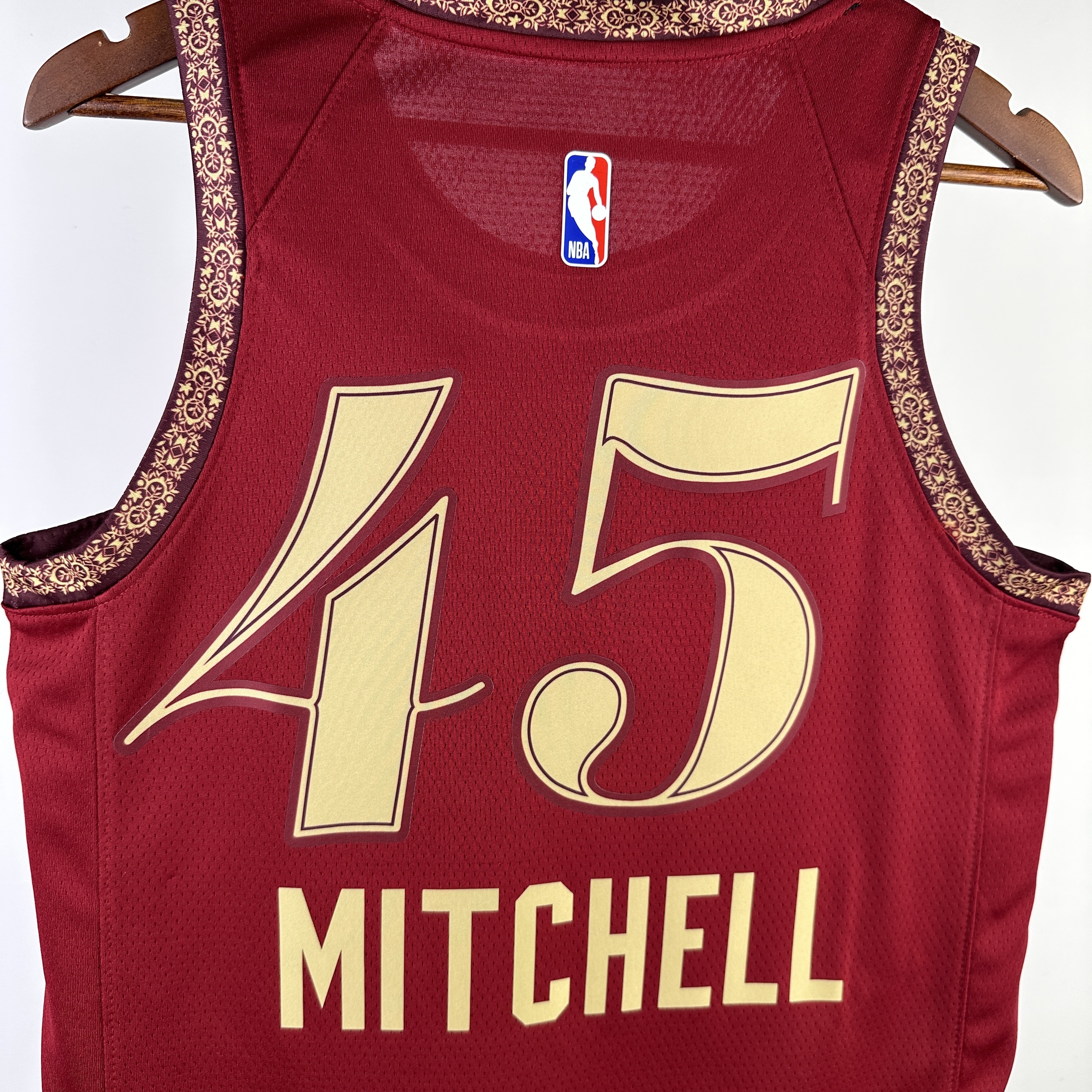 NBA 2024 Men Cleveland Cavaliers City Edition Red #45 MITCHELL Jersey High Quality Name and Number Print - leoleo123123