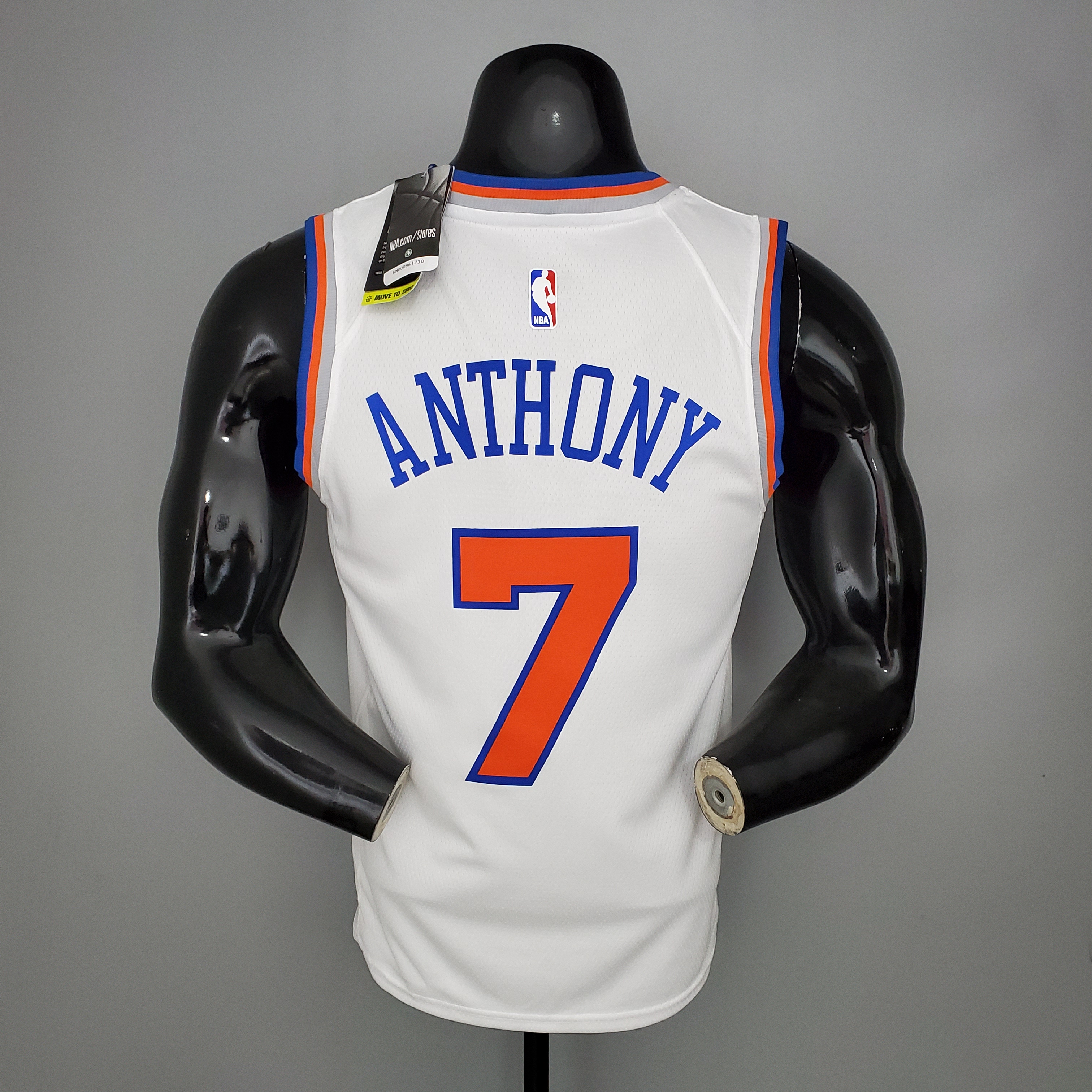 NBA Men New York Knicks White #7 ANTHONY Jersey High Quality Name and Number Print - leoleo123123