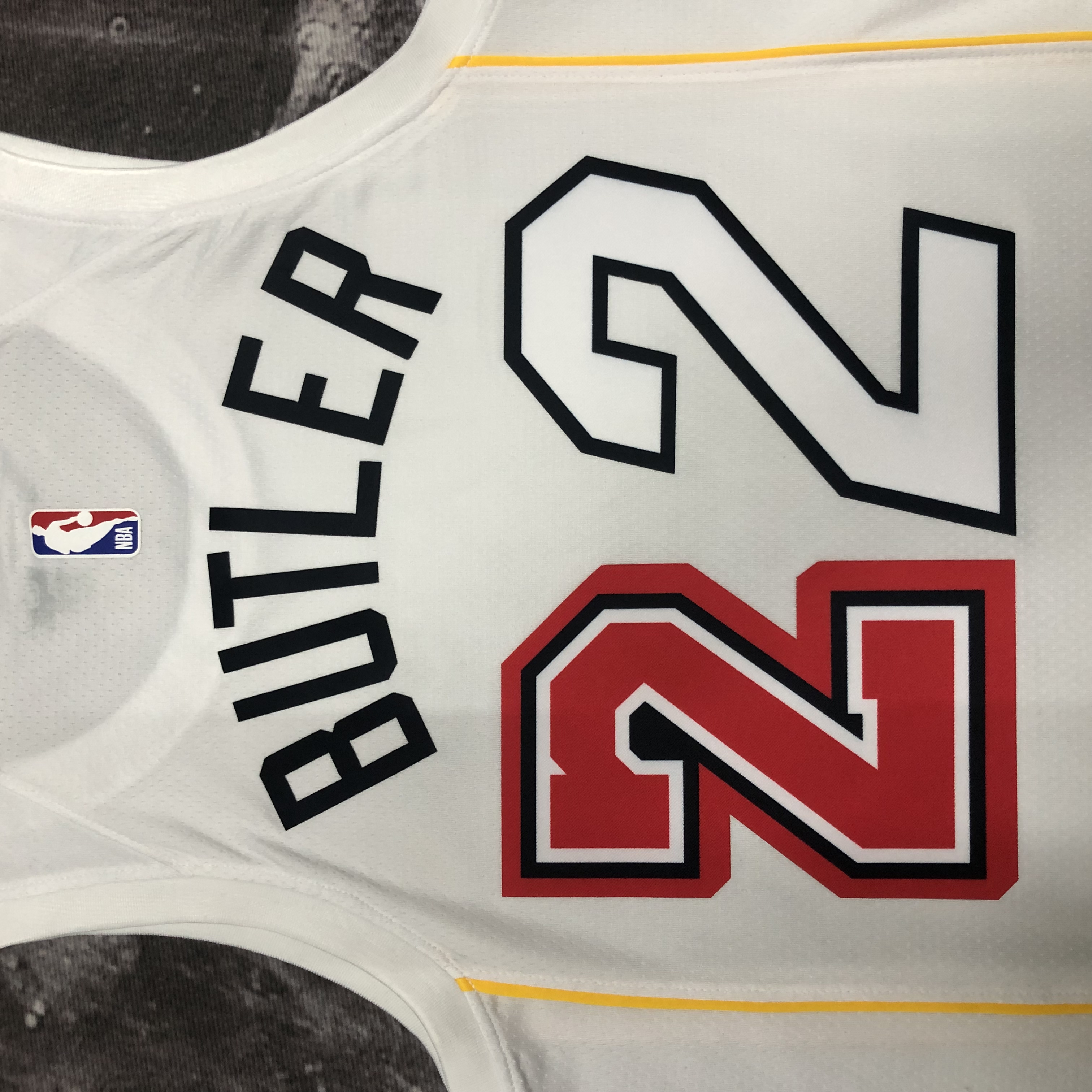 NBA Men Season 2023 Miami Heat White #22 BUTLER Jersey High Quality Name and Number Print - leoleo123123