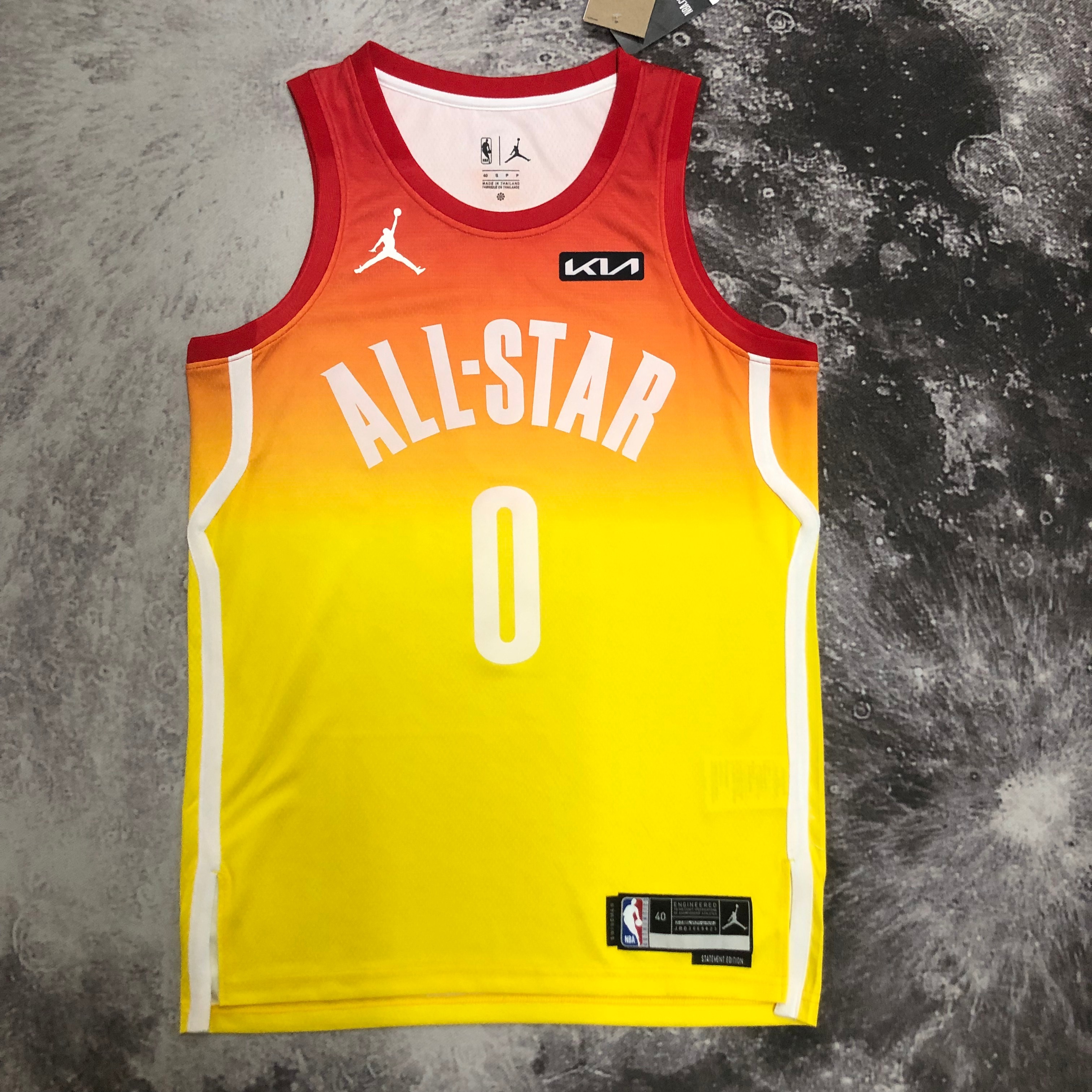 NBA Men Season 2023 Boston Celtics All Star Yellow #0 TATUM Jersey High Quality Name and Number Print - leoleo123123