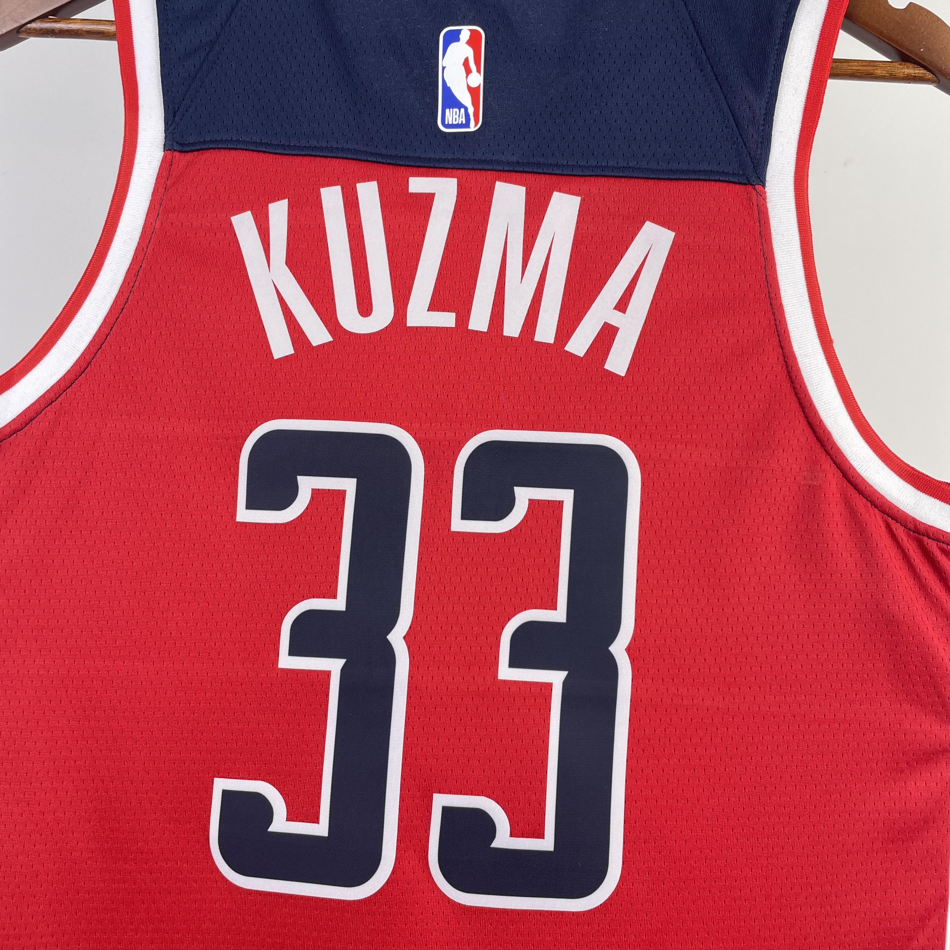 NBA Men 2023 Washington Wizards Red #33 KUZMA Jersey High Quality Name and Number Print - leoleo123123
