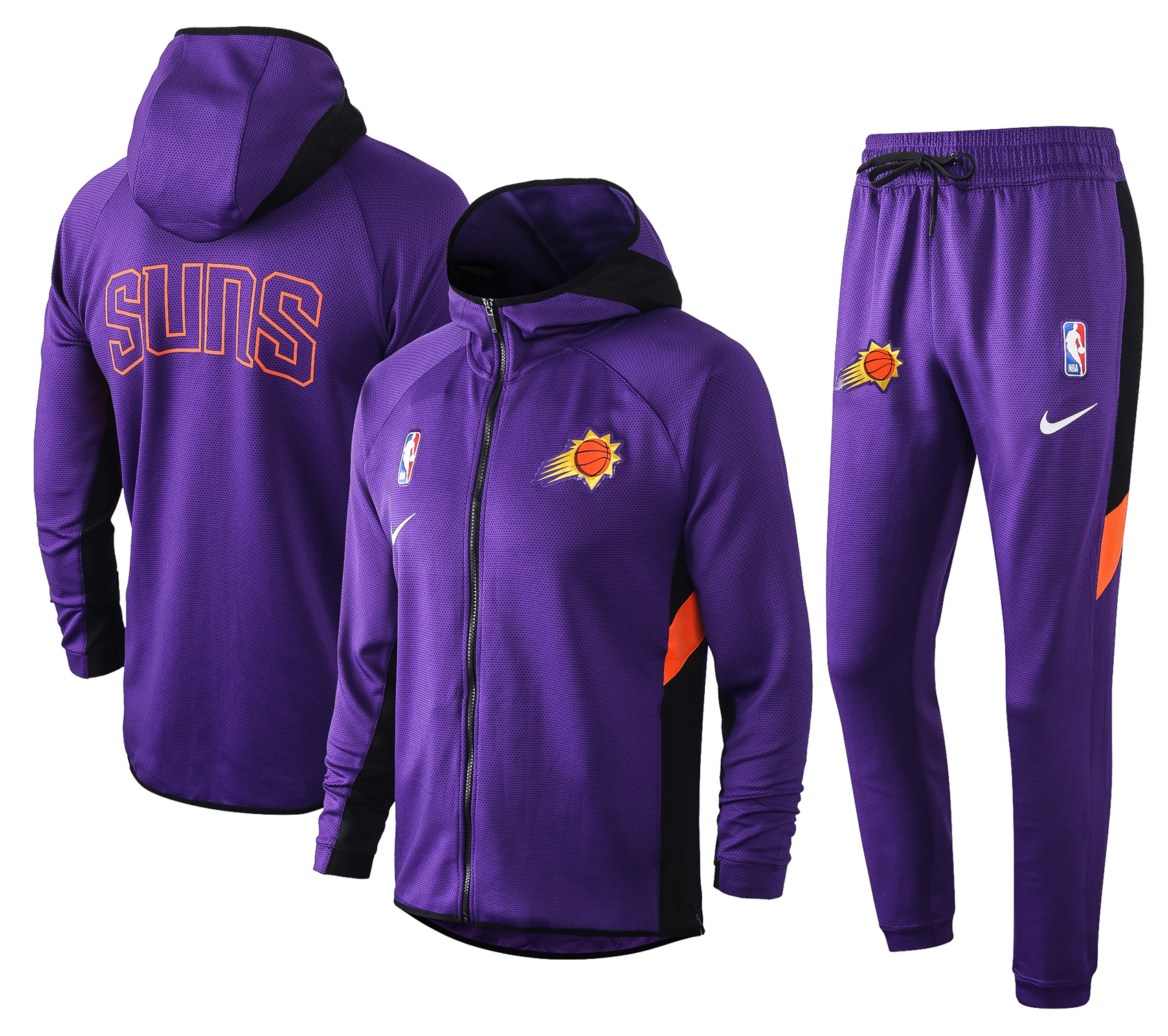 NBA Phoenix Suns Purple with Cap Jacket Tracksuit High Quality - leoleo123123
