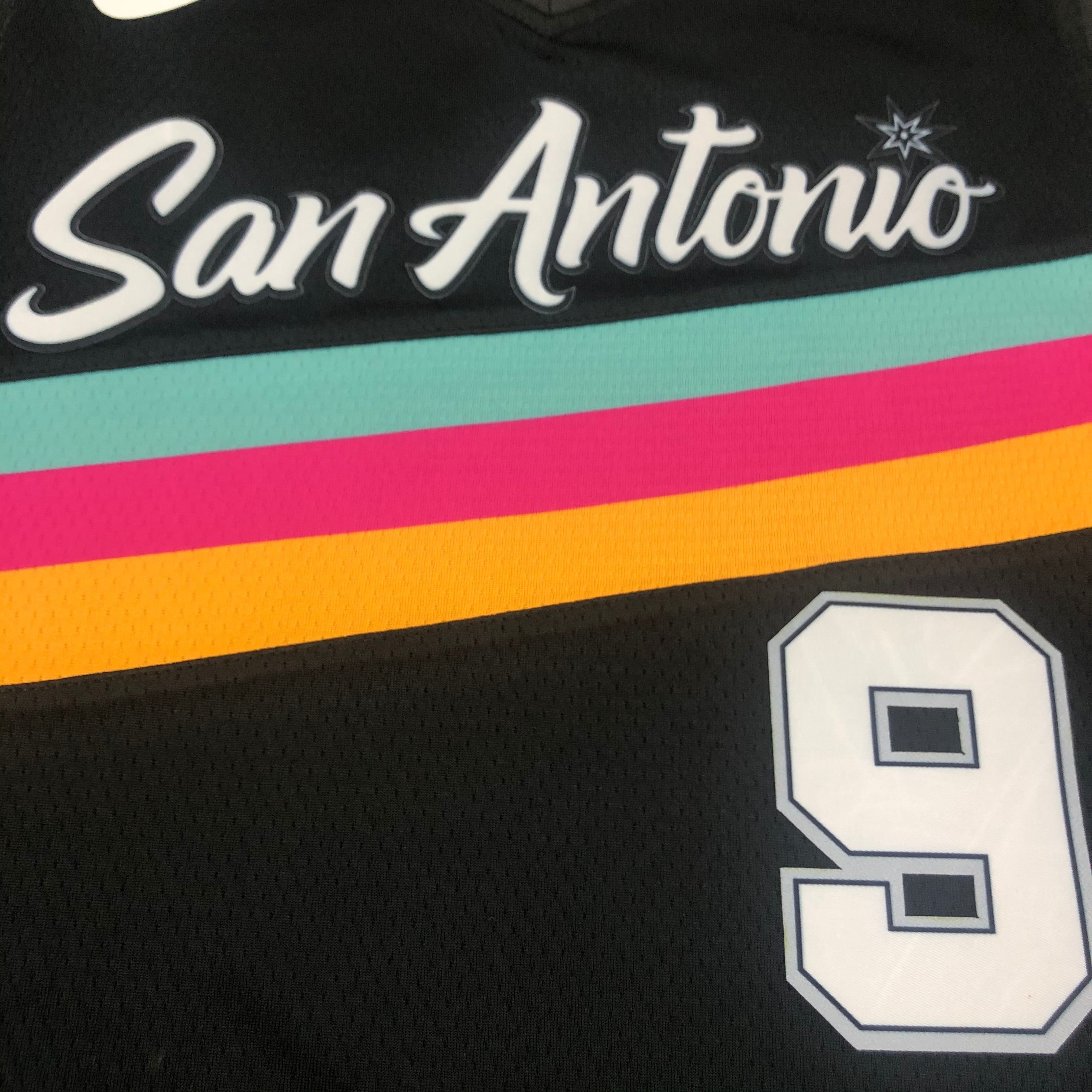 NBA Season 2021 Men San Antonio Spurs Black City #9 PARKER Jersey High Quality Name and Number Print - leoleo123123