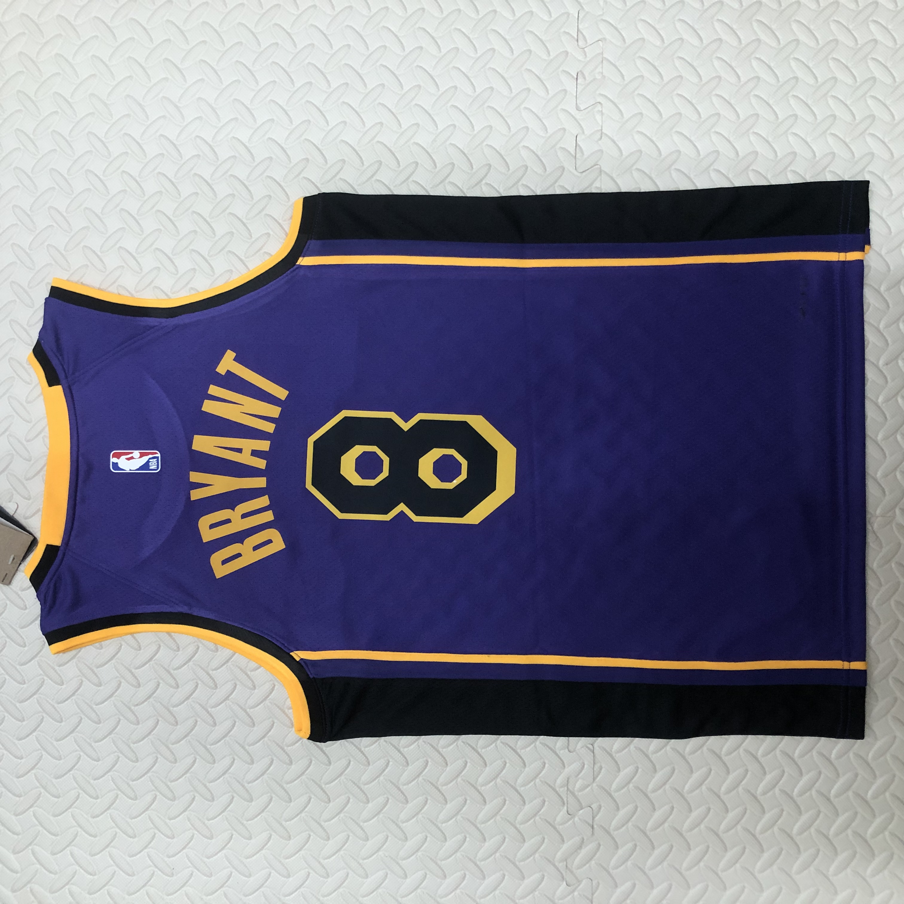 NBA Men Season 2023 Los Angeles Lakers Purple with Jordan Logo #8 BRYANT Jersey High Quality Name and Number Print - leoleo123123