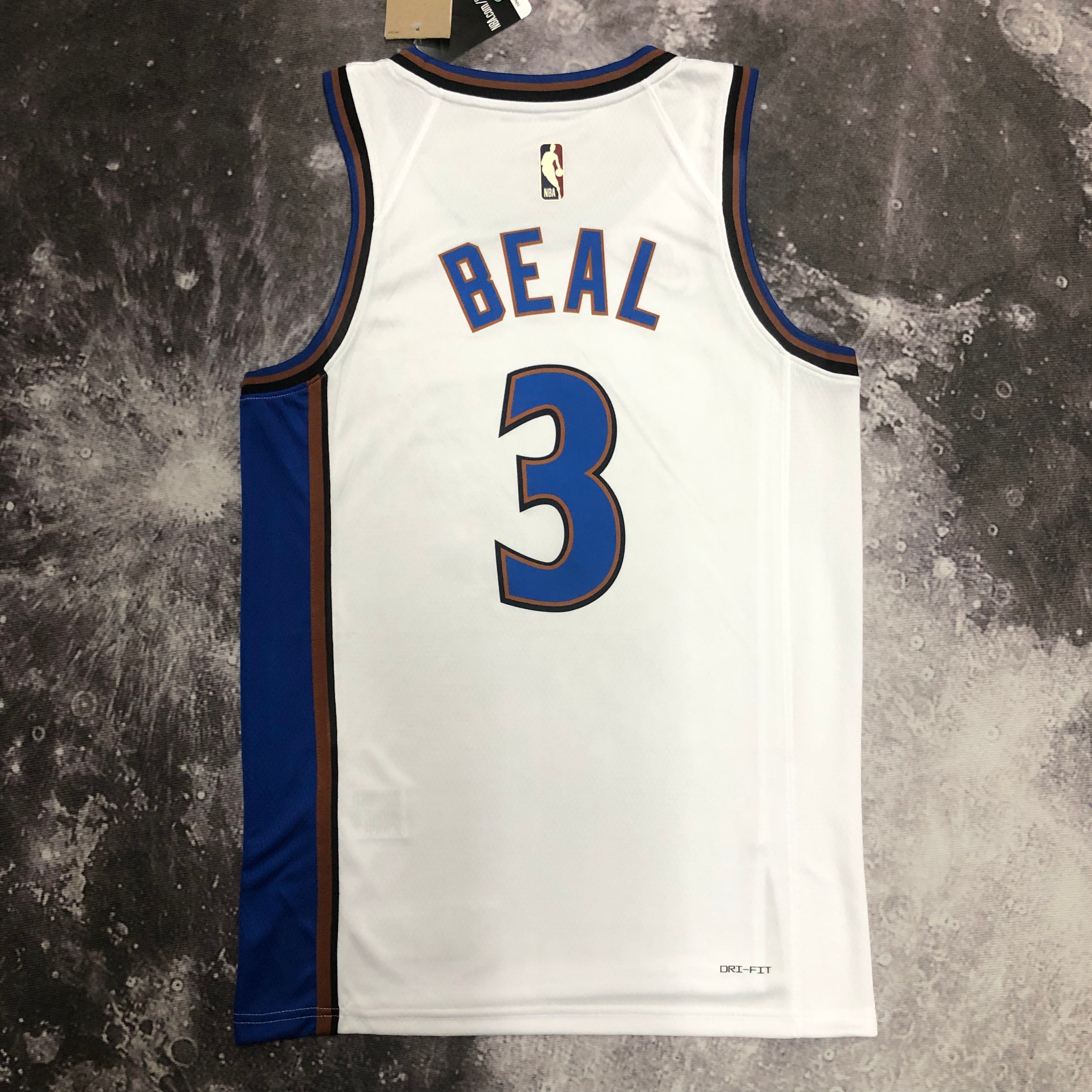 NBA Men Season 2023 Washington Wizards White Retro #3 BEAL Jersey High Quality Name and Number Print - leoleo123123