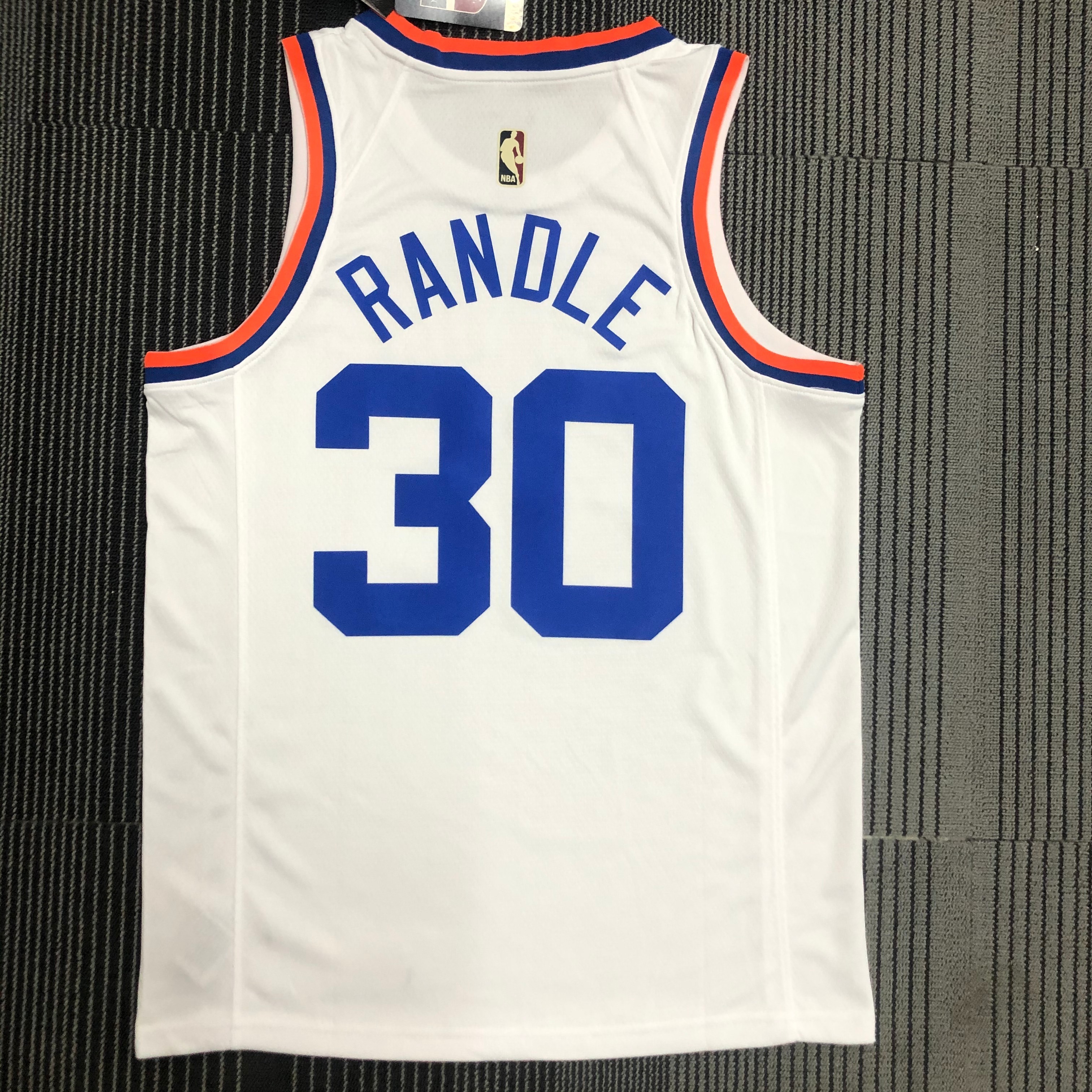 NBA 75th Anniversary Men New York Knicks White #30 RANDLE Jersey High Quality Name and Number Print - leoleo123123
