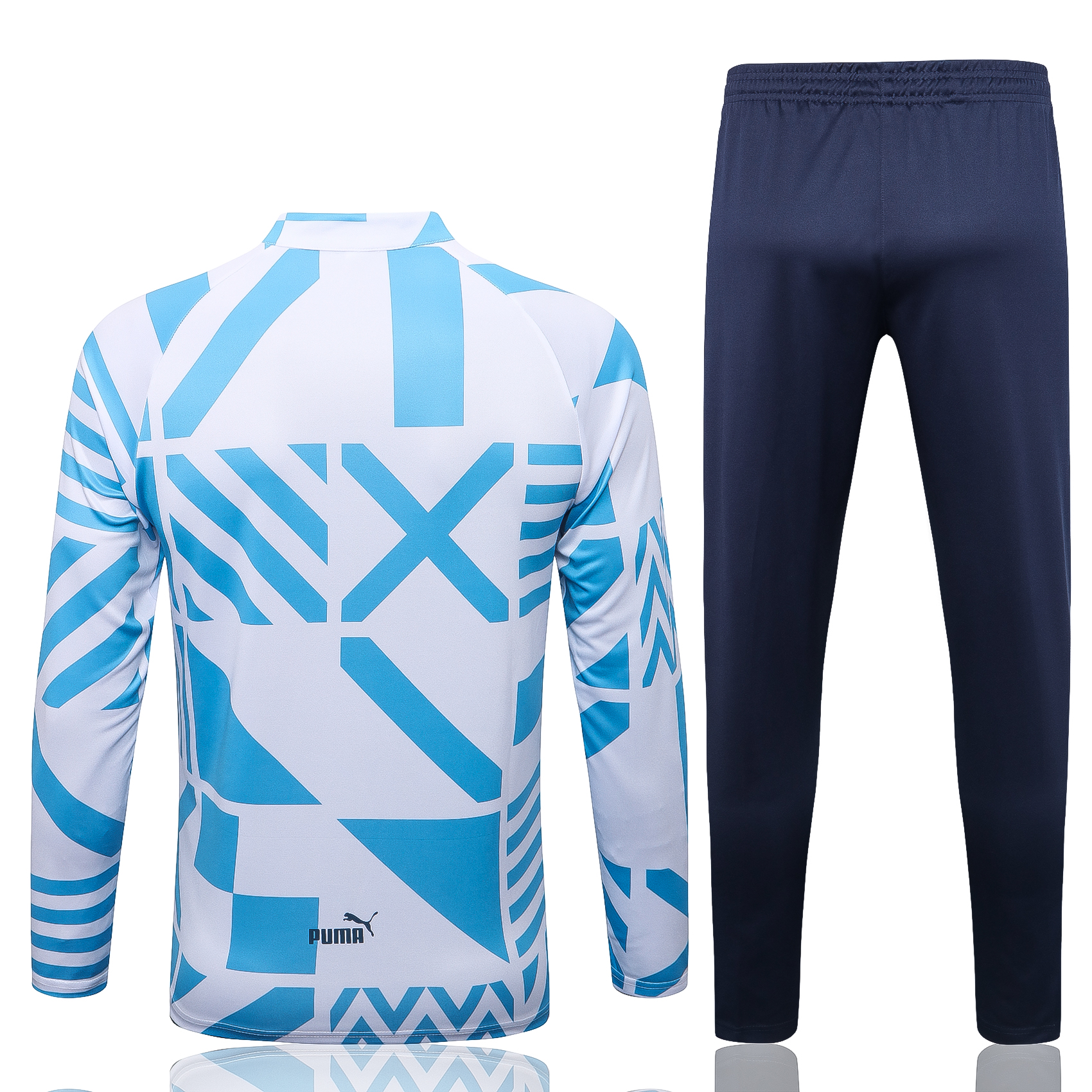 22/23 Man City White Sweater Tracksuit with Ink-jet Printing Thai Quality - leoleo123123