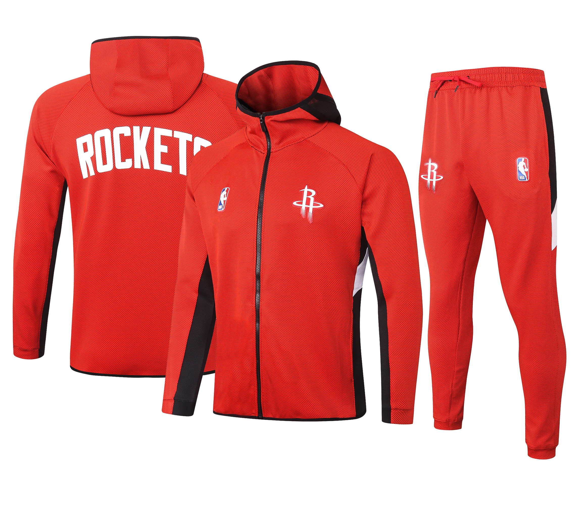NBA Houston Rockets Red with Cap Jacket Tracksuit High Quality - leoleo123123