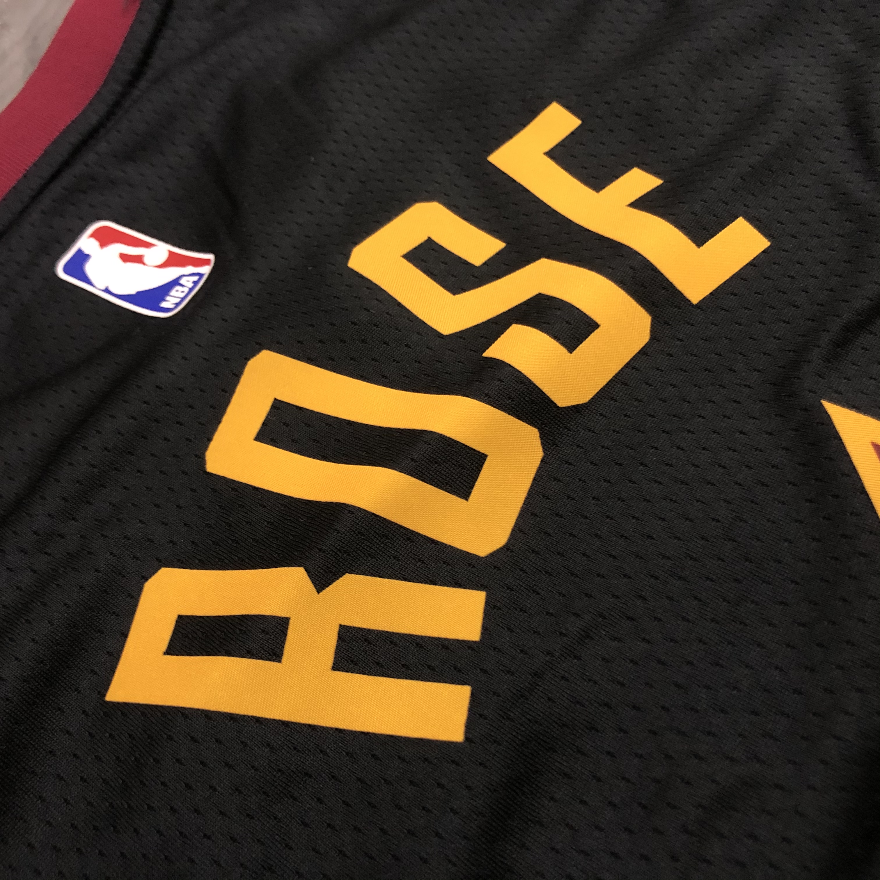 NBA Men Season 2021 Cleveland Cavaliers Black #1 ROSE Jersey High Quality Name and Number Print - leoleo123123