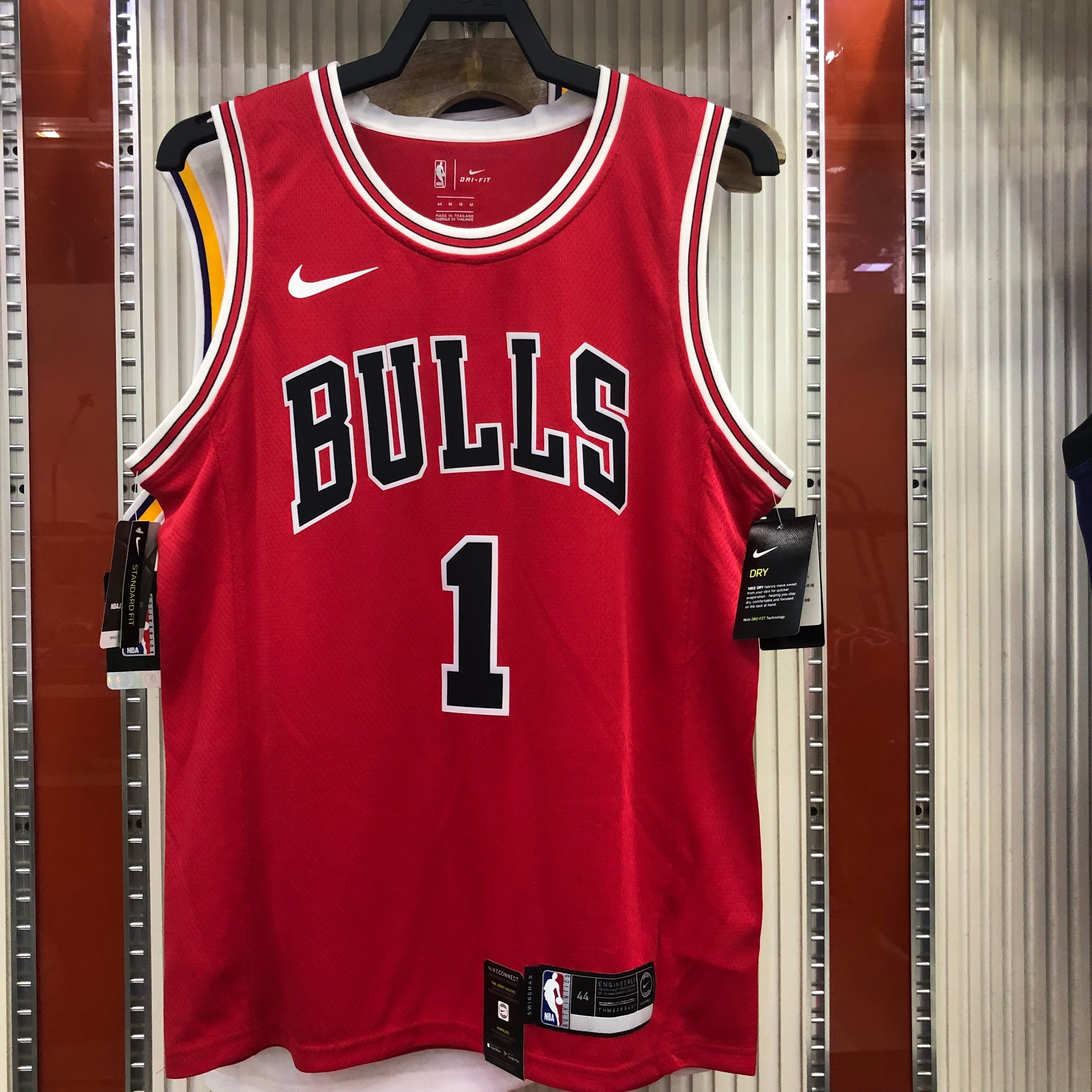 NBA Men Chicago Bulls Red #1 ROSE Jersey High Quality Name and Number Print - leoleo123123