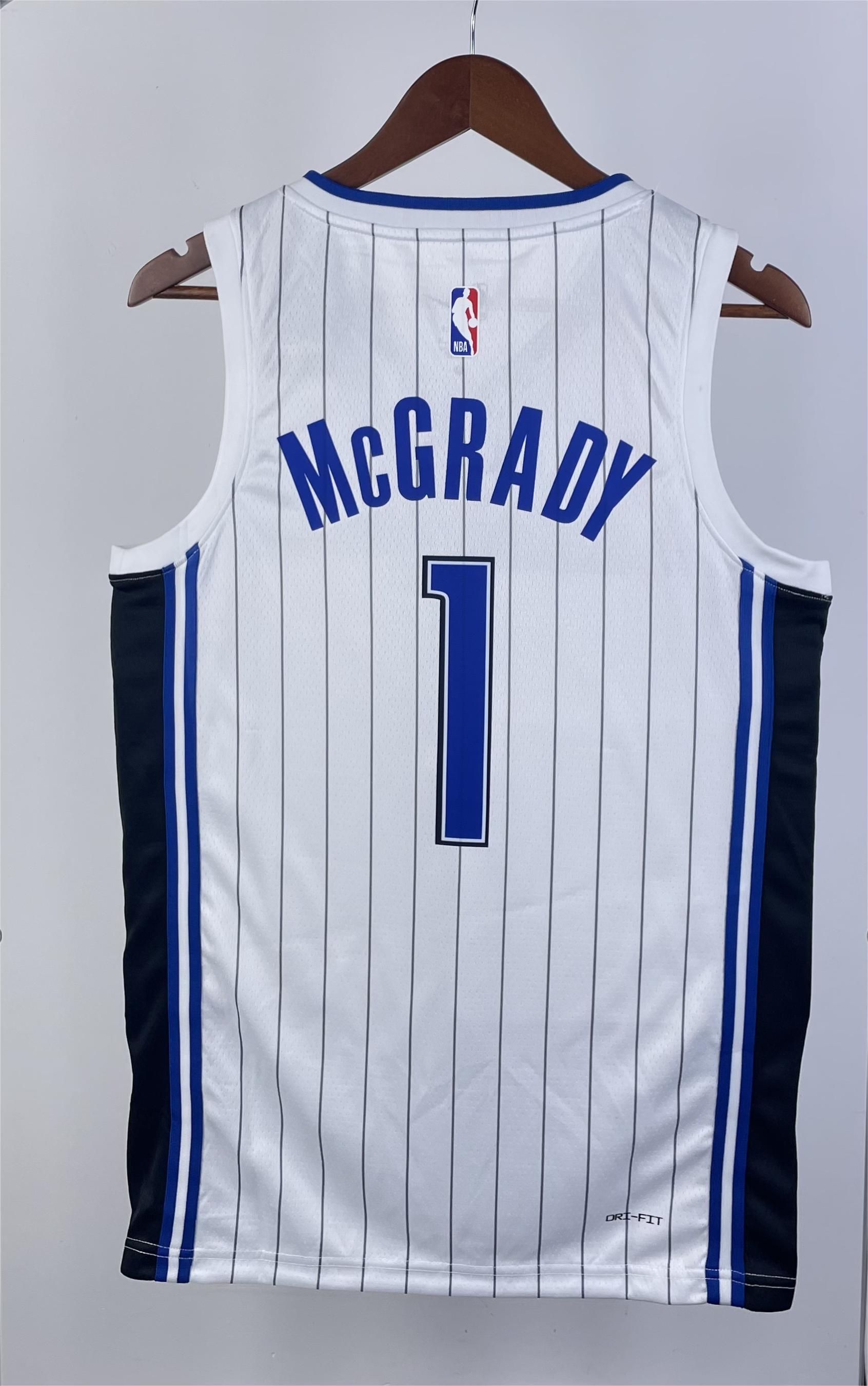 NBA Season 2023 Orlando Magic White #1 McGRADY Jersey High Quality Name and Number Print - leoleo123123