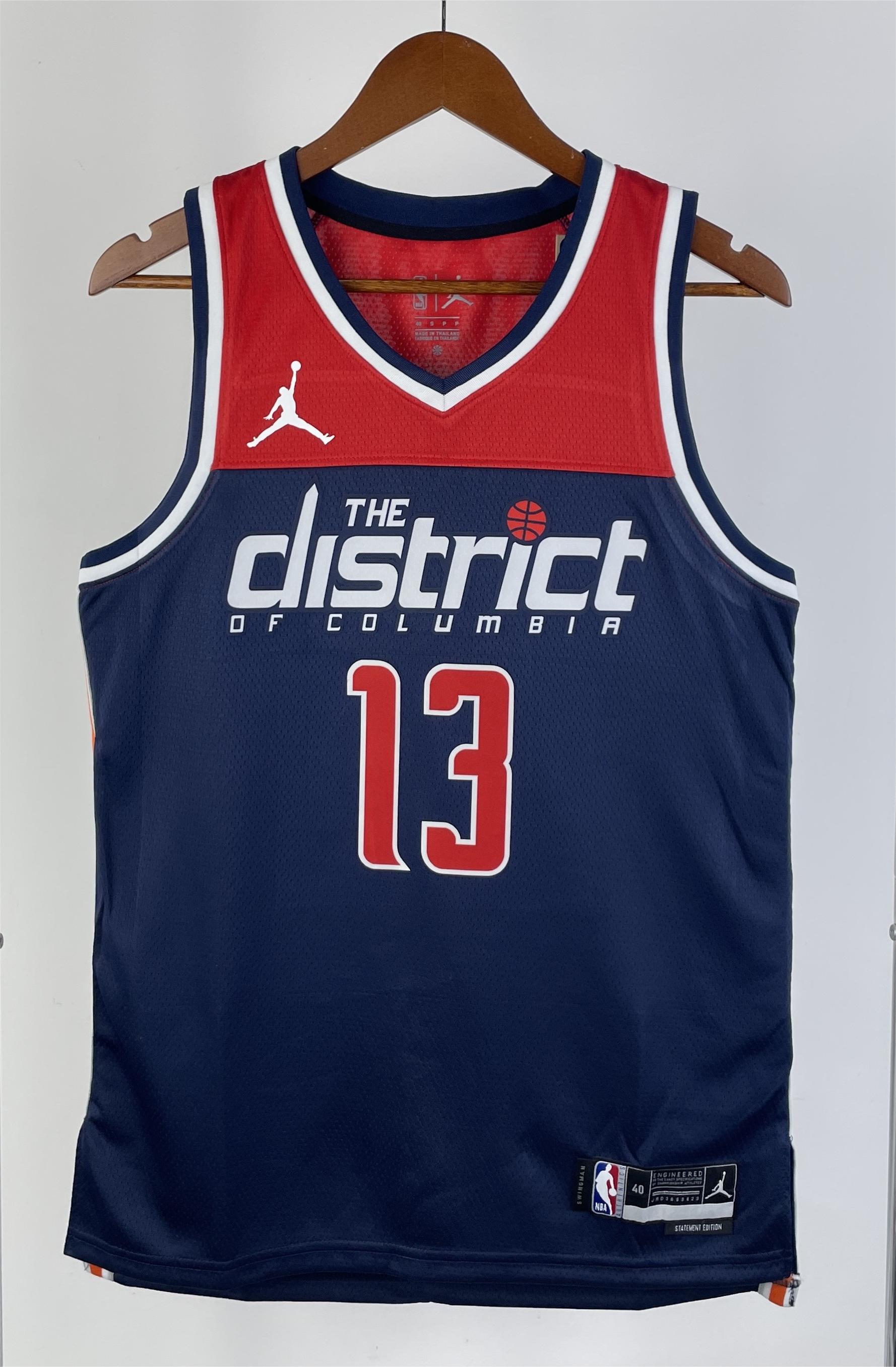 NBA Men 2023 Washington Wizards with Jordan Logo Dark Blue #13 POOLE Jersey High Quality Name and Number Print - leoleo123123