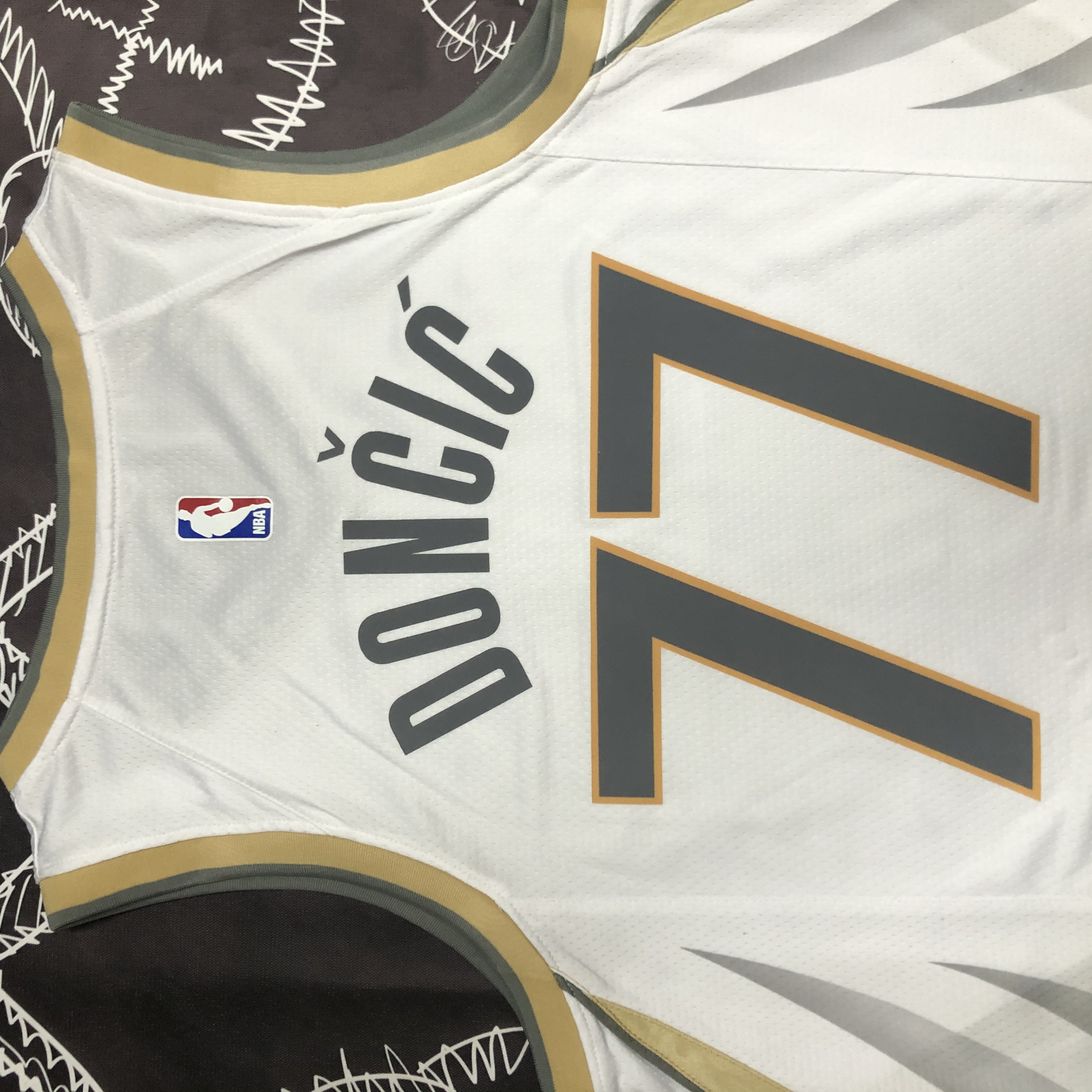 NBA Men Season 2020 Dallas Mavericks White #77 DONCIC Jersey High Quality Name and Number Print - leoleo123123
