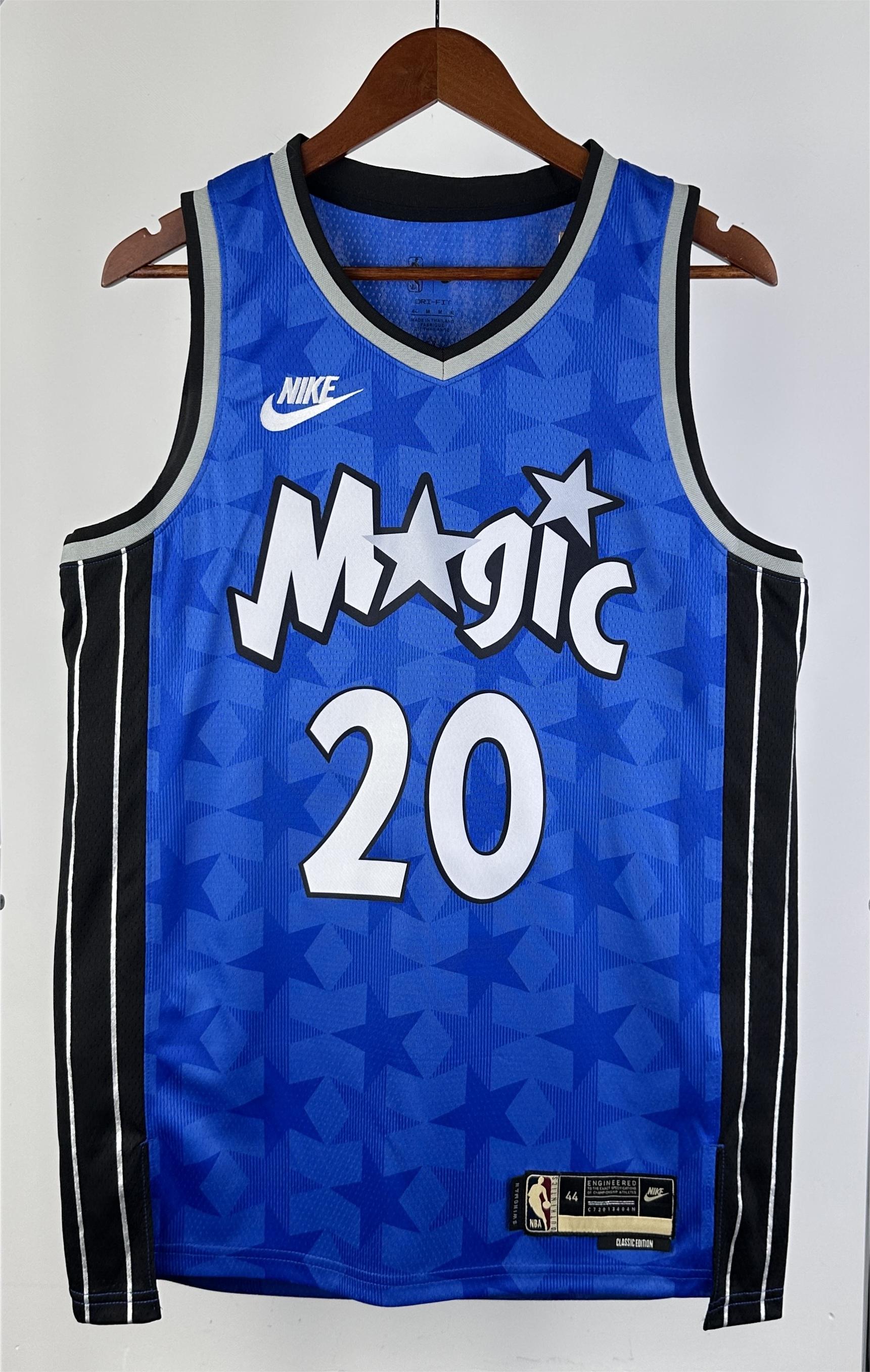 NBA Season 2024 Orlando Magic Retro Blue #20 FULTZ Jersey High Quality Name and Number Print - leoleo123123