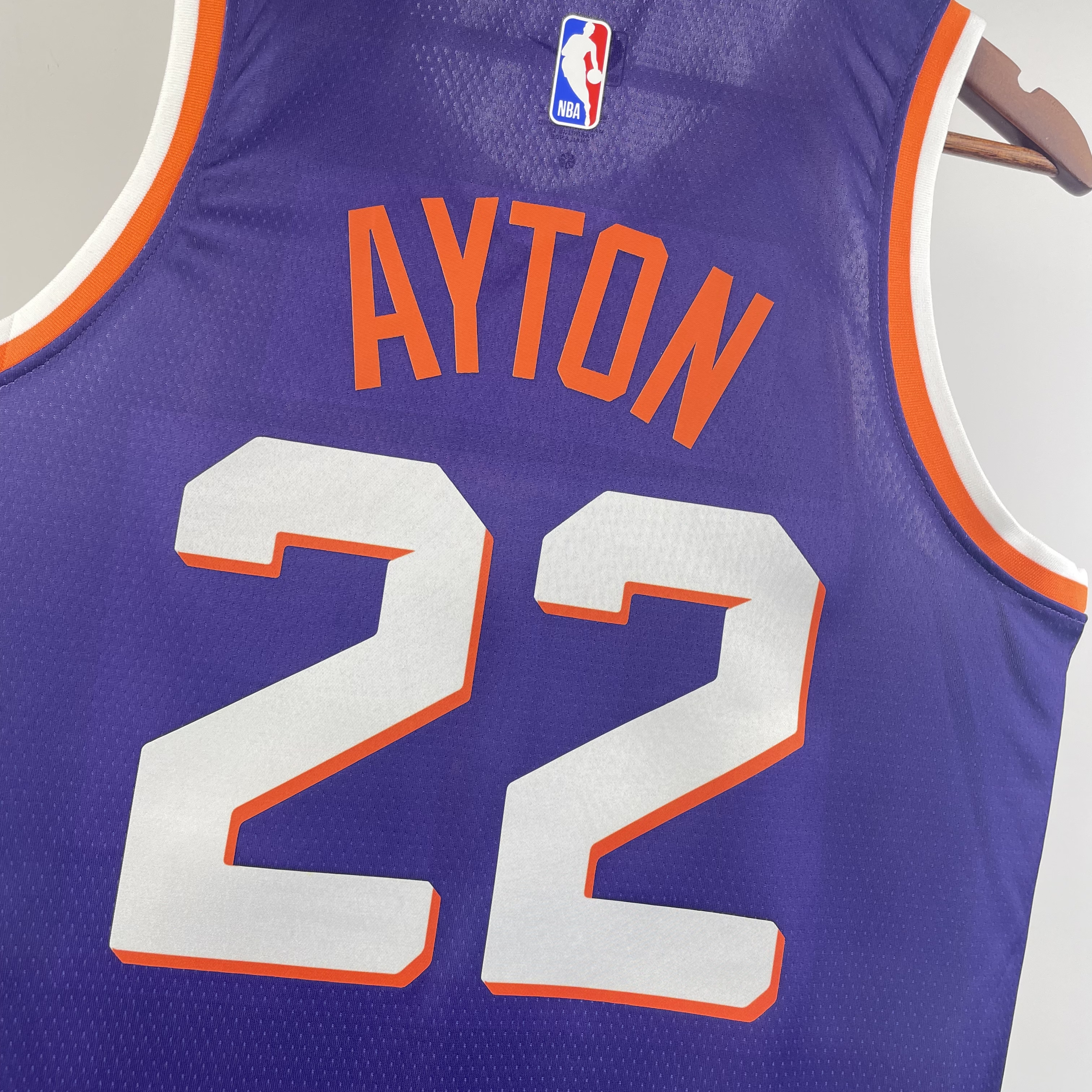 NBA Men 2024 Phoenix Suns Purple #22 AYTON Jersey High Quality Name and Number Print - leoleo123123