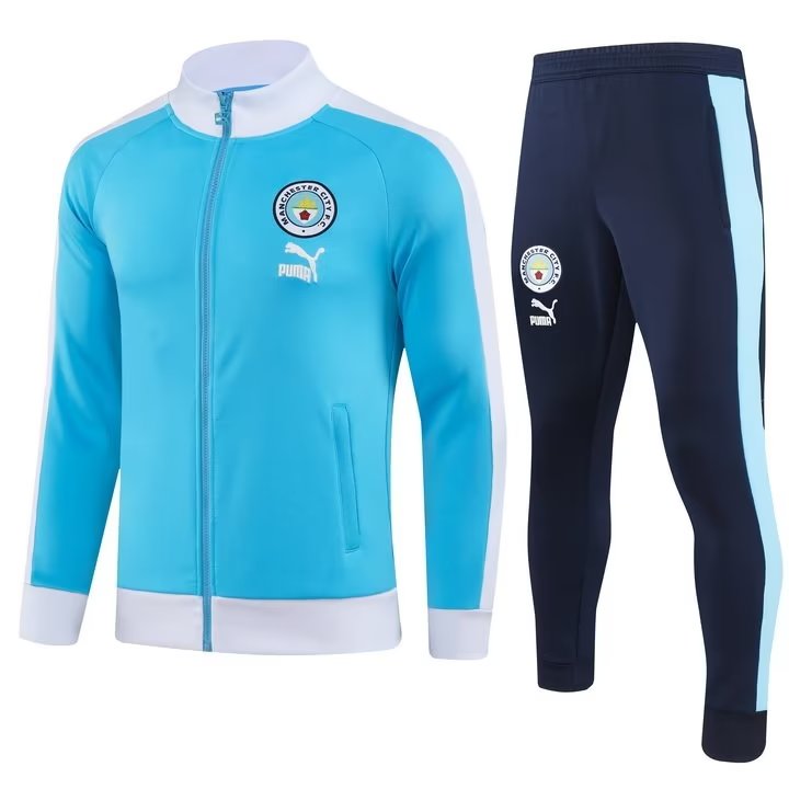 23/24 Man City Blue Jacket Tracksuit Thai Quality - leoleo123123