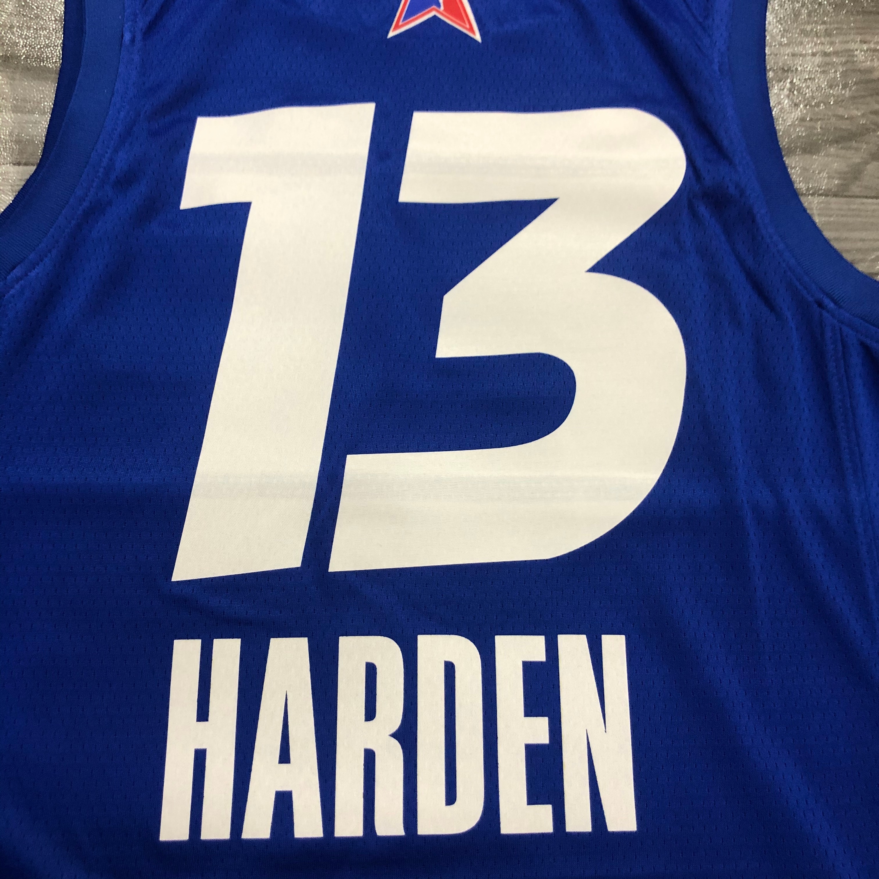 NBA Men 2021 All Star Jerseys Blue #13 HARDEN Jersey High Quality Name and Number Print - leoleo123123