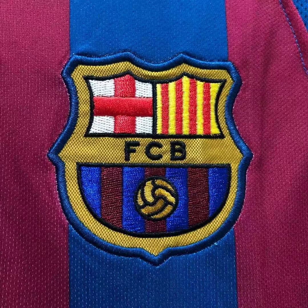 05-06 Barcelona Home Retro Jersey Champions Version - leoleo123123