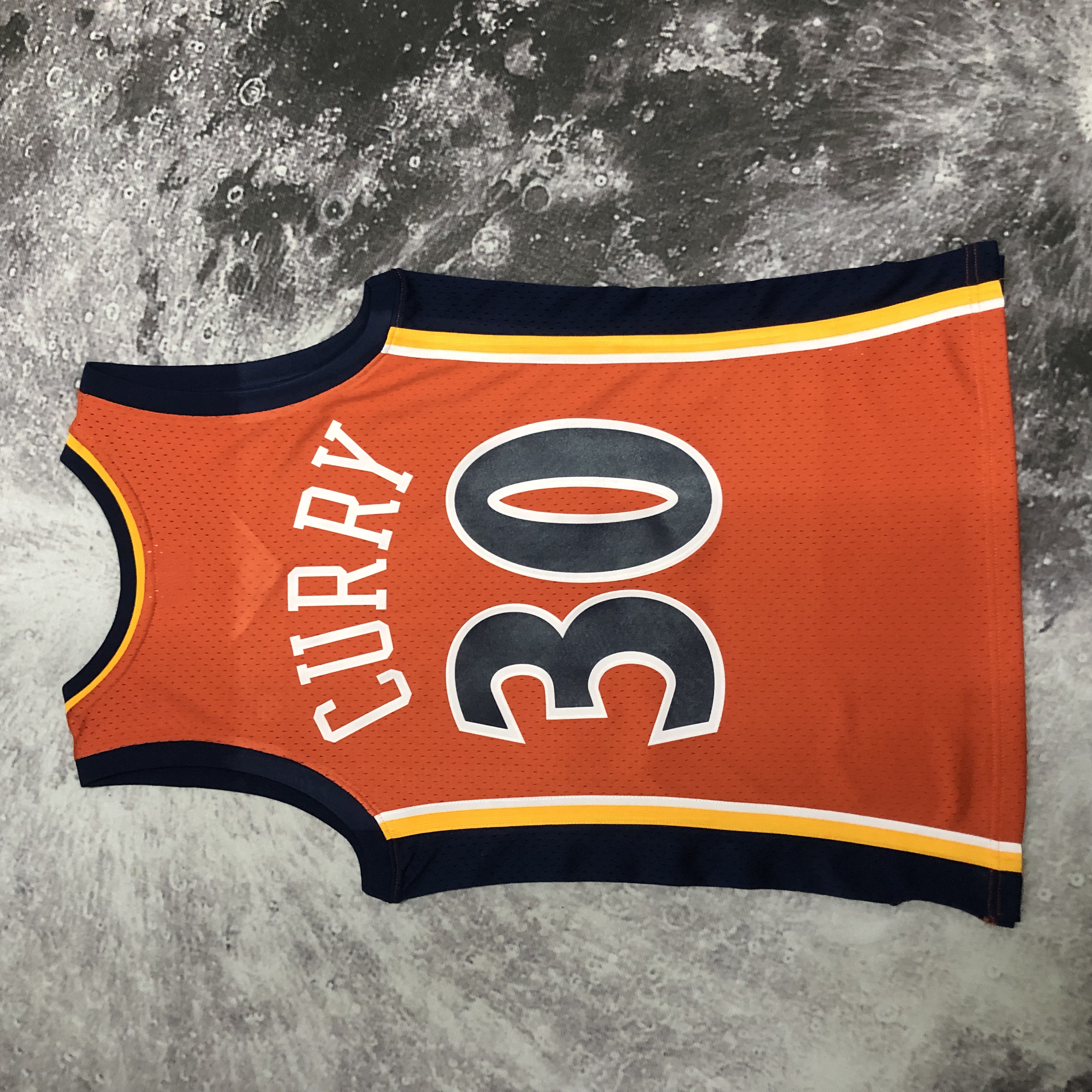 NBA Men Mitchell & Ness Youth 09-10 Golden State Warriors Orange #30 CURRY Swingman Jersey - leoleo123123