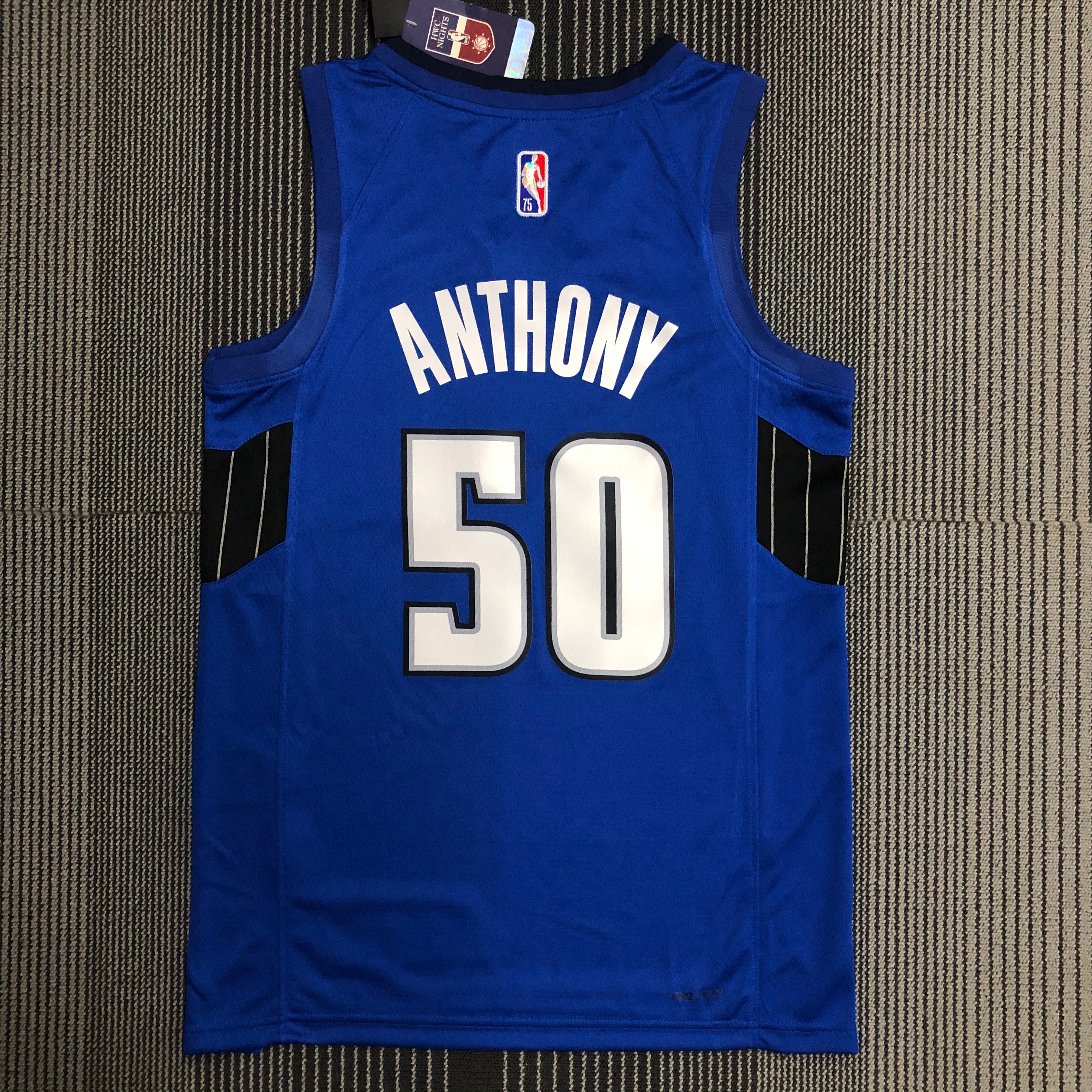 NBA Season 75th Anniversary Orlando Magic #50 ANTHONY Blue Jersey High Quality Name and Number Print - leoleo123123