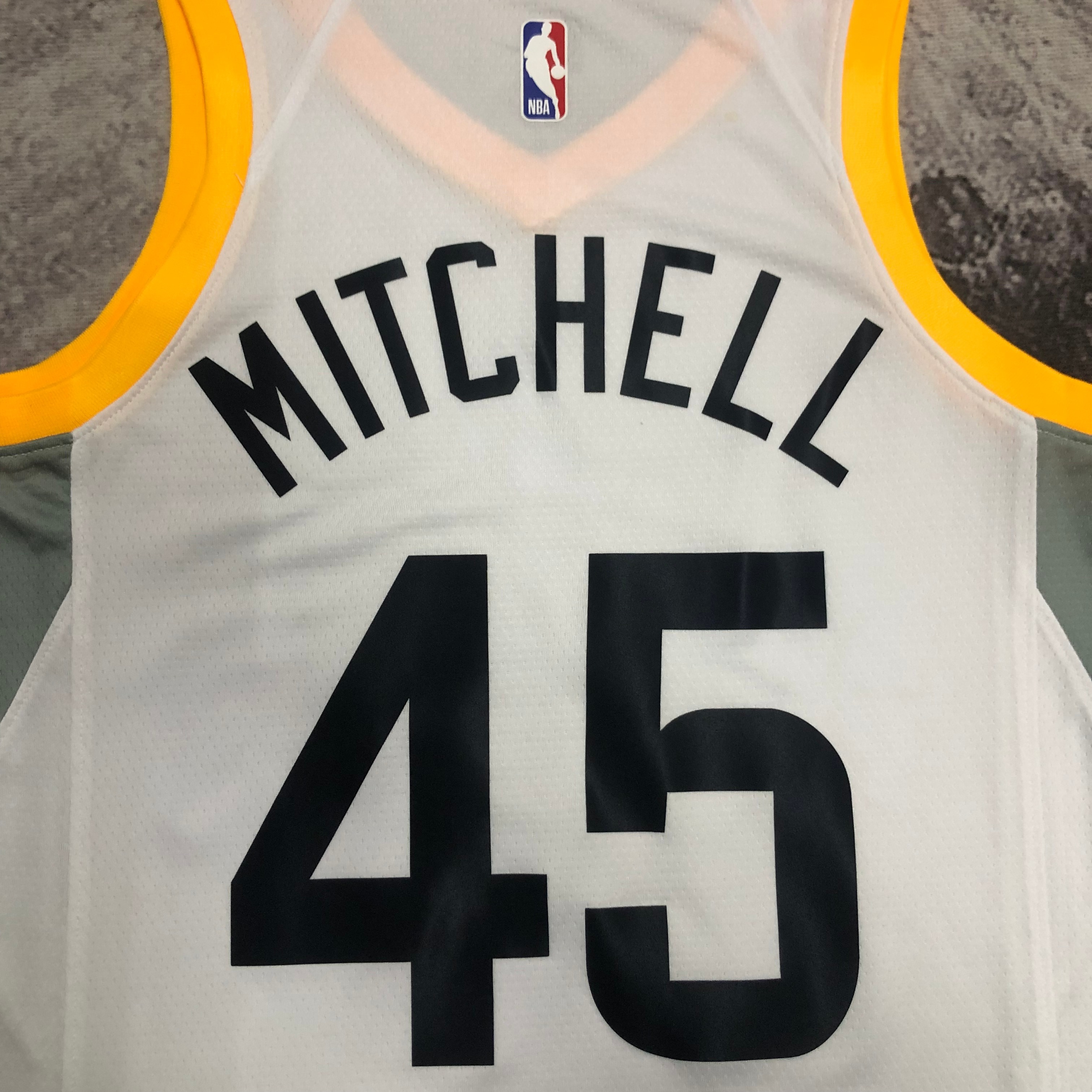 NBA 2023 Men Utah Jazz White #45 MITCHELL Jersey High Quality Name and Number Print - leoleo123123
