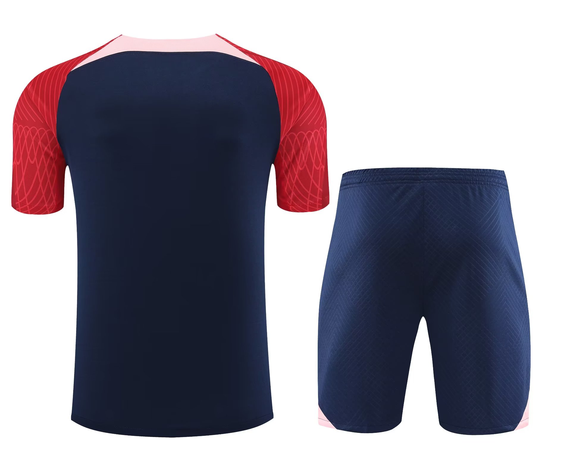 23/24 At Madrid Dark Blue Training Set--Short sleeve and Short Pant Training Tracksuit - leoleo123123