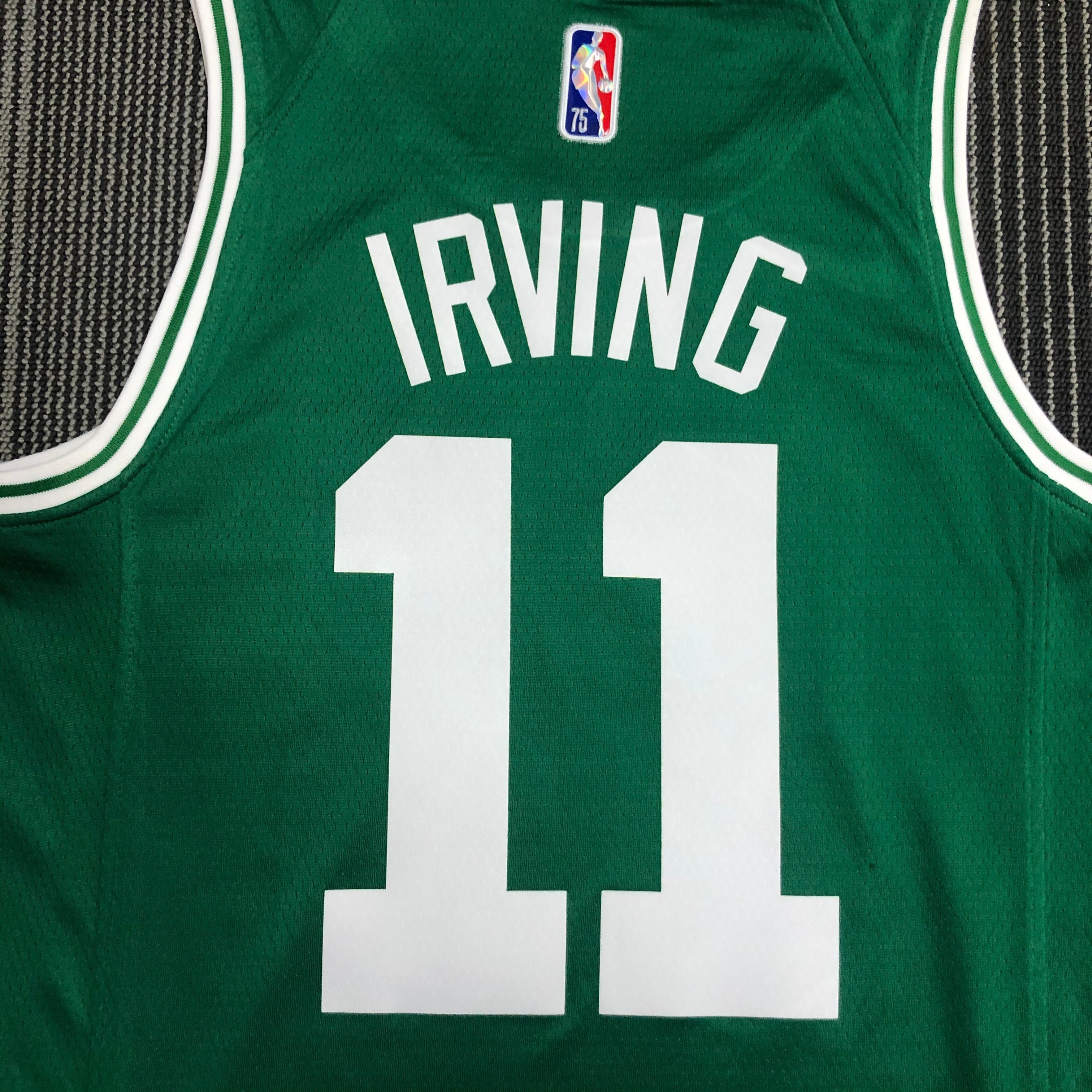 NBA 75th Anniversary Boston Celtics Green #11 IRVING Jersey High Quality Name and Number Print - leoleo123123