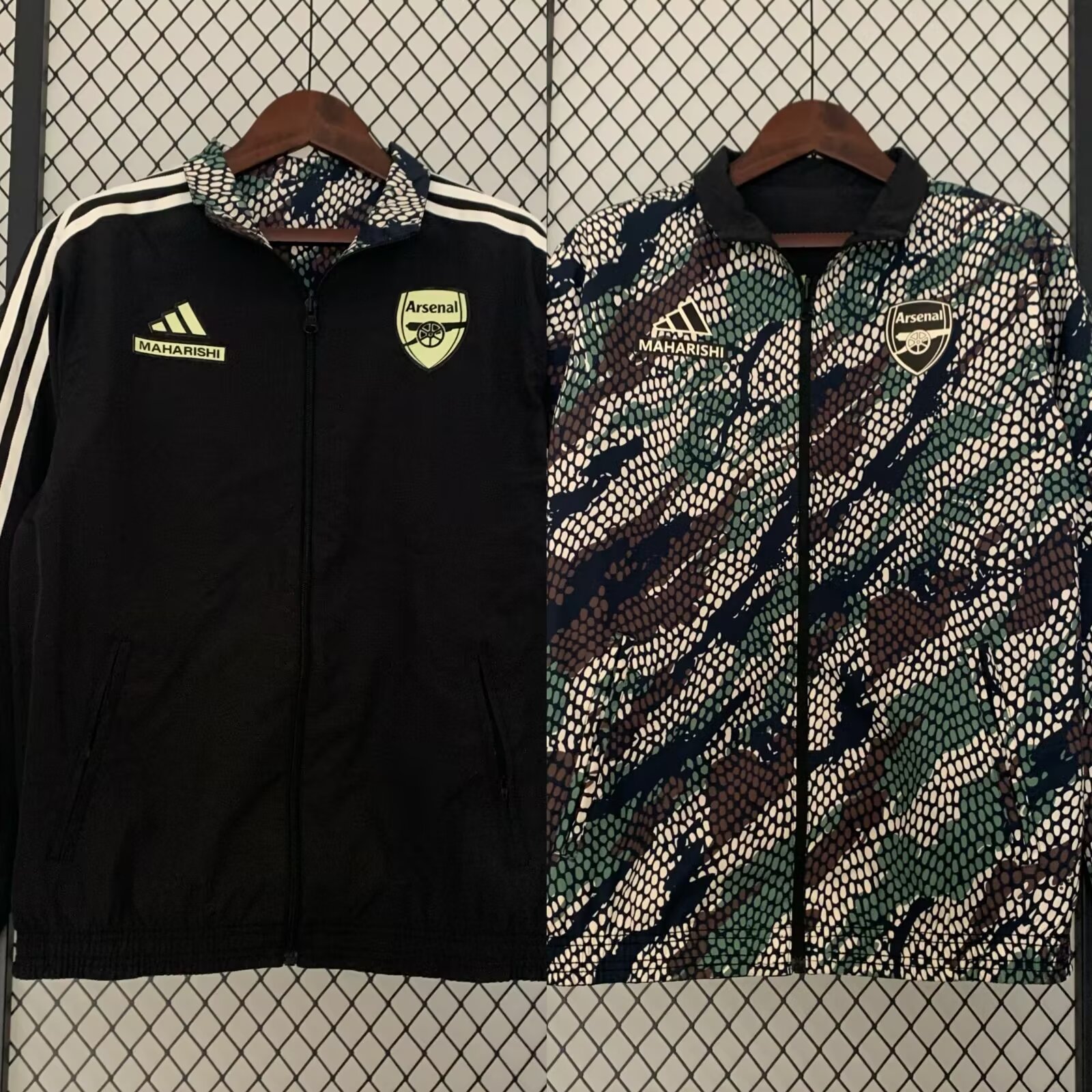 23/24 Arsenal Windbreaker Jacket two-sided Jacket Thai Quality - leoleo123123