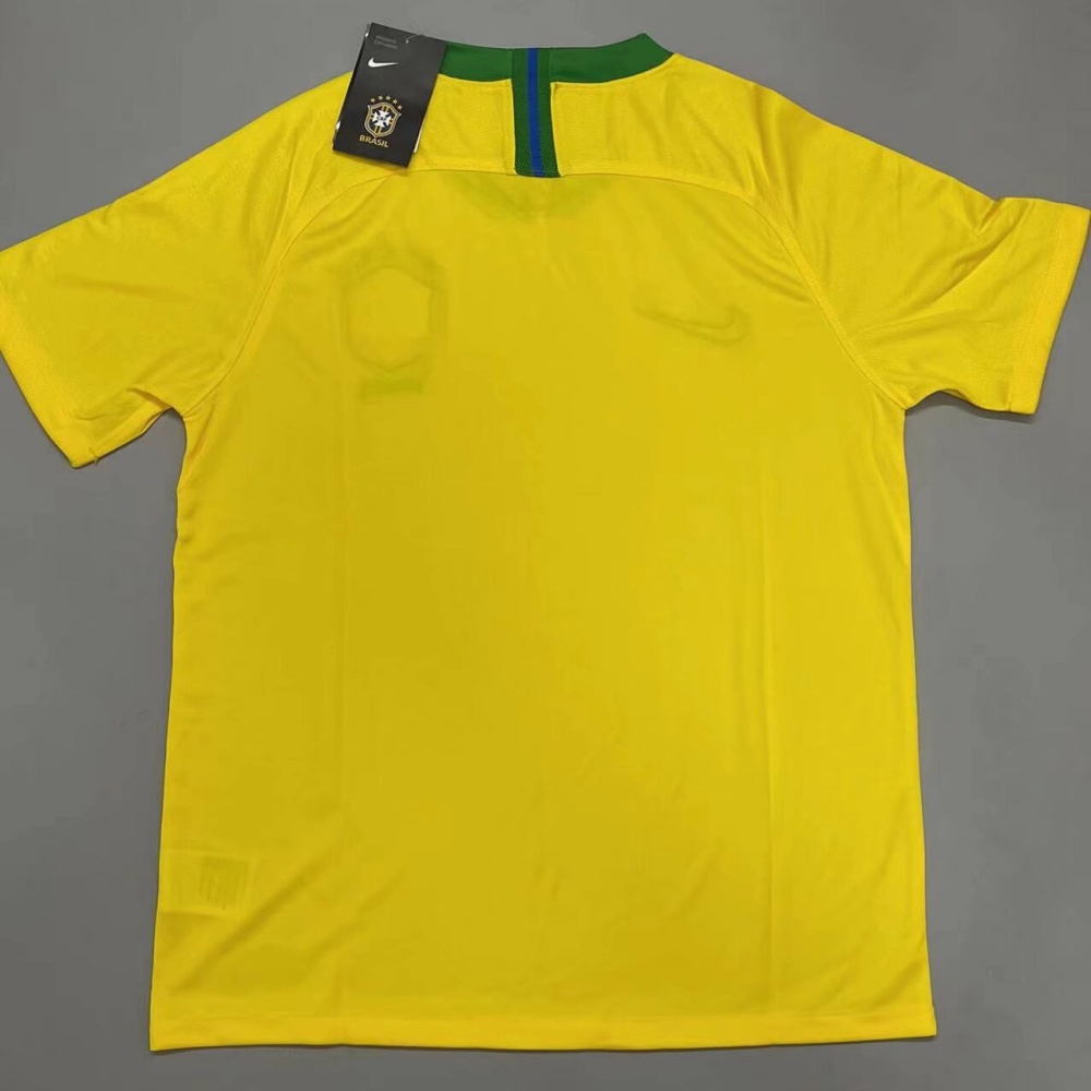 2018 Brazil Home Retro Jersey - leoleo123123