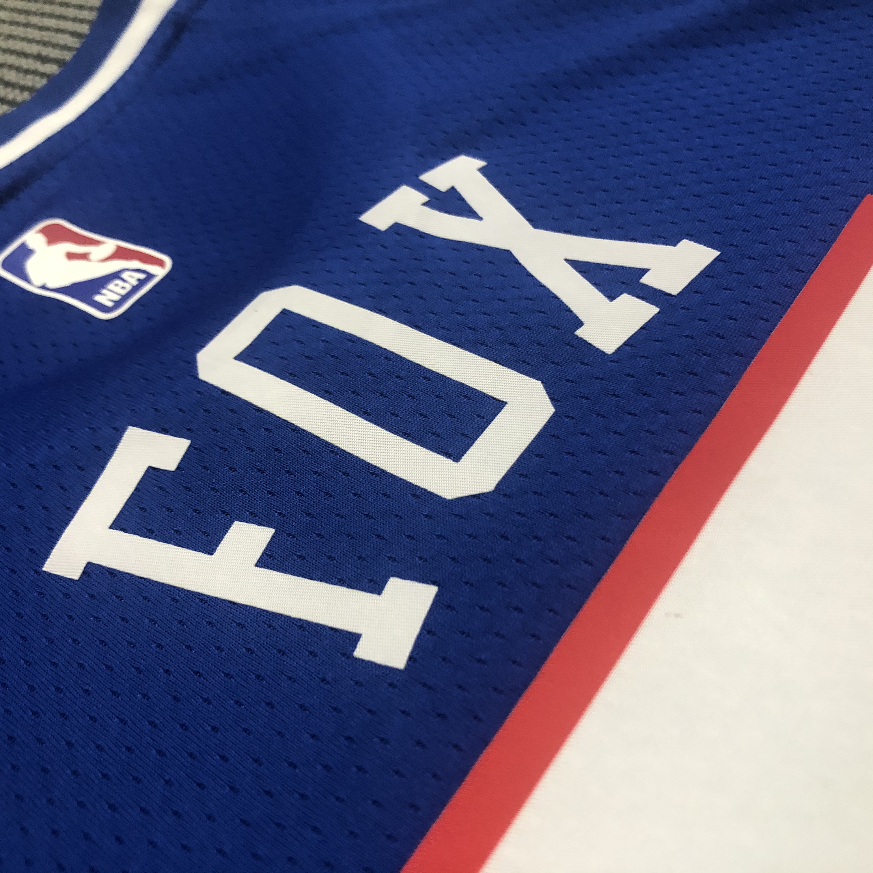 NBA Sacramento Kings Blue #5 FOX Jersey High Quality Name and Number Print - leoleo123123