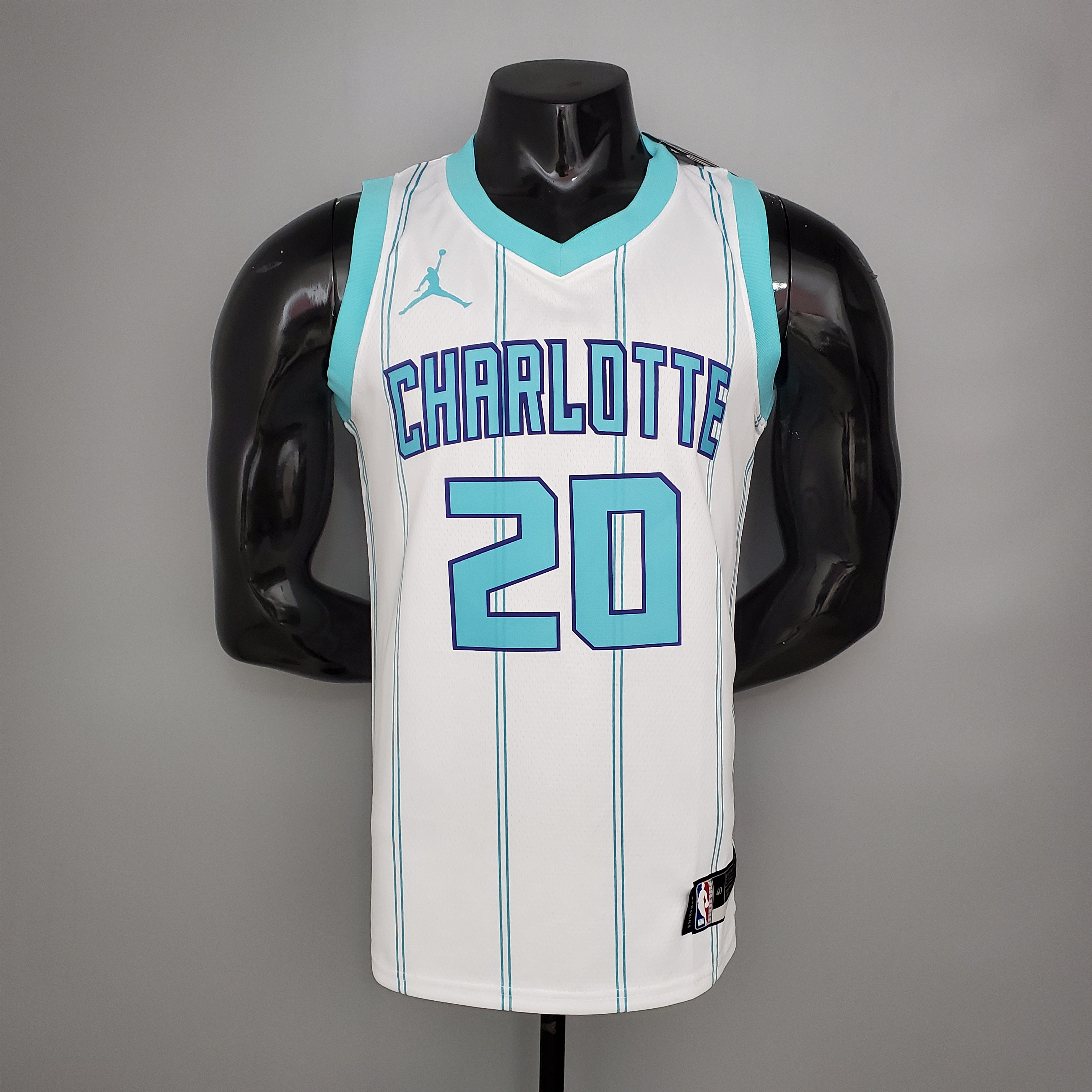 NBA Men New Season Charlotte Hornets #20 HAYWARD White Jersey High Quality Name and Number Print - leoleo123123